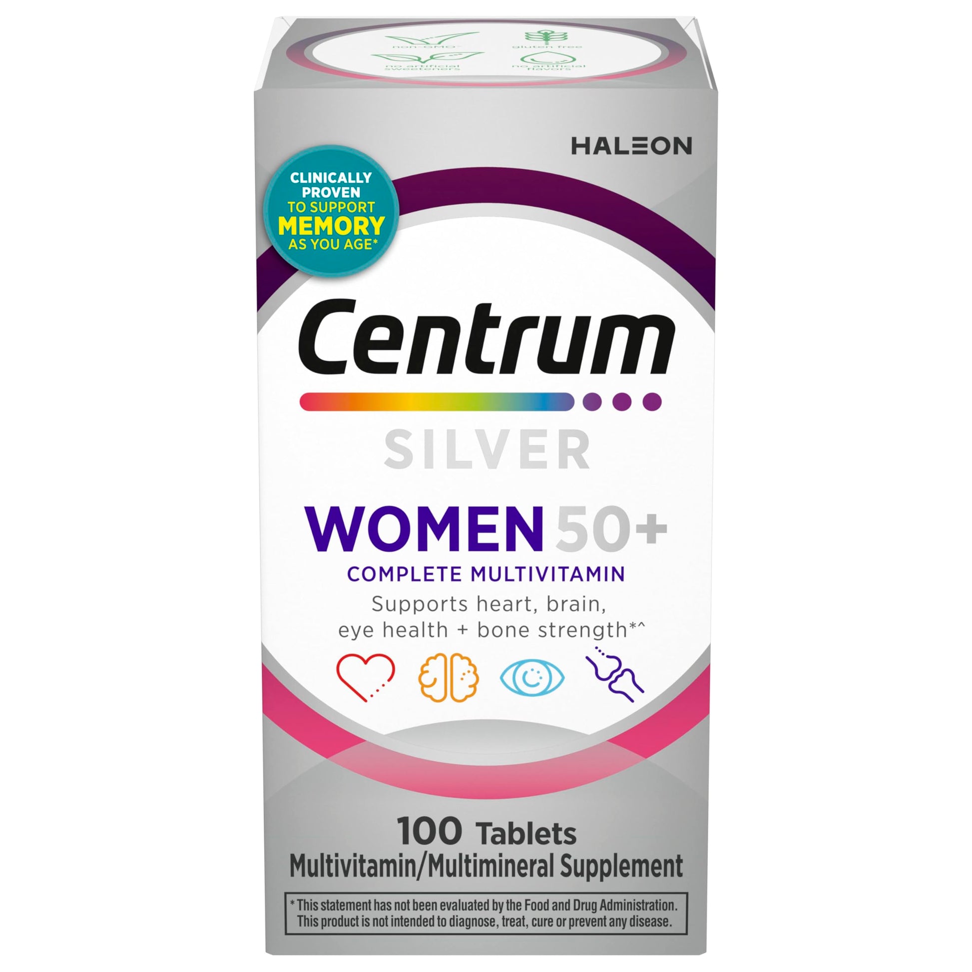 Centrum Silver Women's Multivitamin for Women 50 Plus Tablet, 100 Count