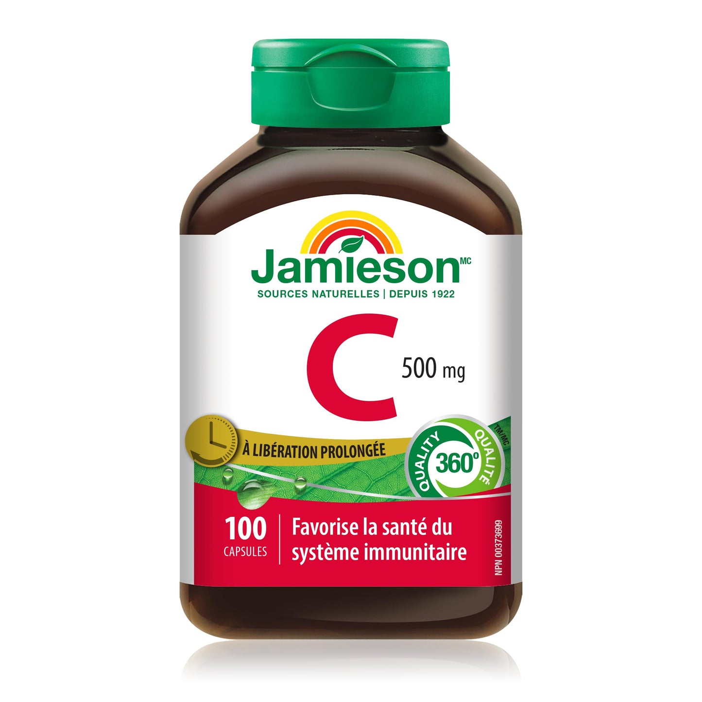Jamieson Vitamin C 500 mg Timed Release Capsule, 100 Caplets