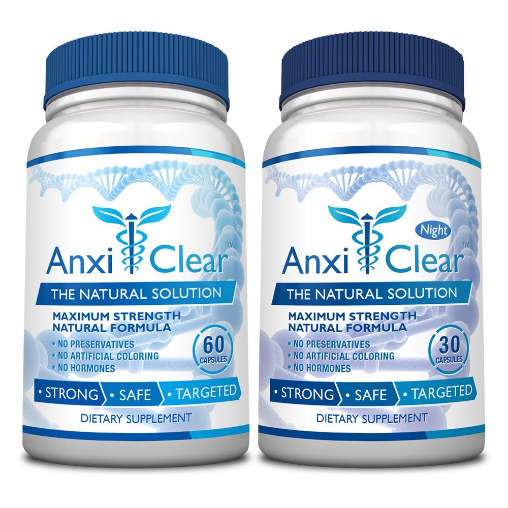 AnxiClear 5-HTP + L-Theanine Capsules, 90 Count