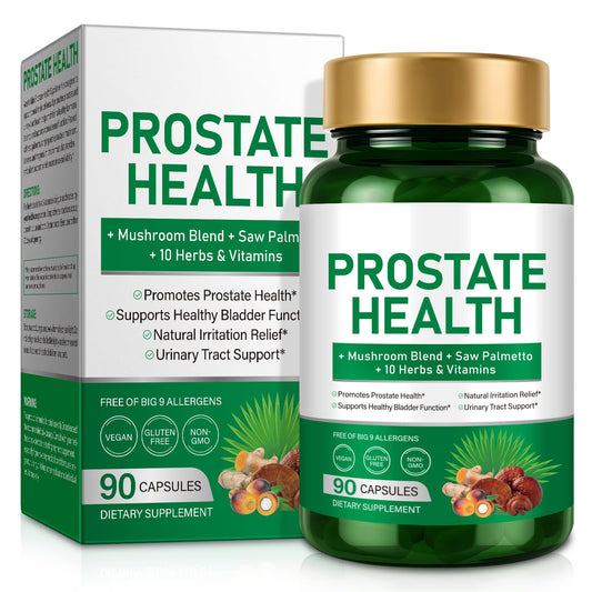 FRDUGA Saw Palmetto Prostate Supplement for Men 2000mg – Advanced 45% Fatty Acids Formula with Reishi & Maitake, Stinging Nettle, Zinc Selenium Magnesium Vitamin C Lycopene – Urinary Support Capsules 90