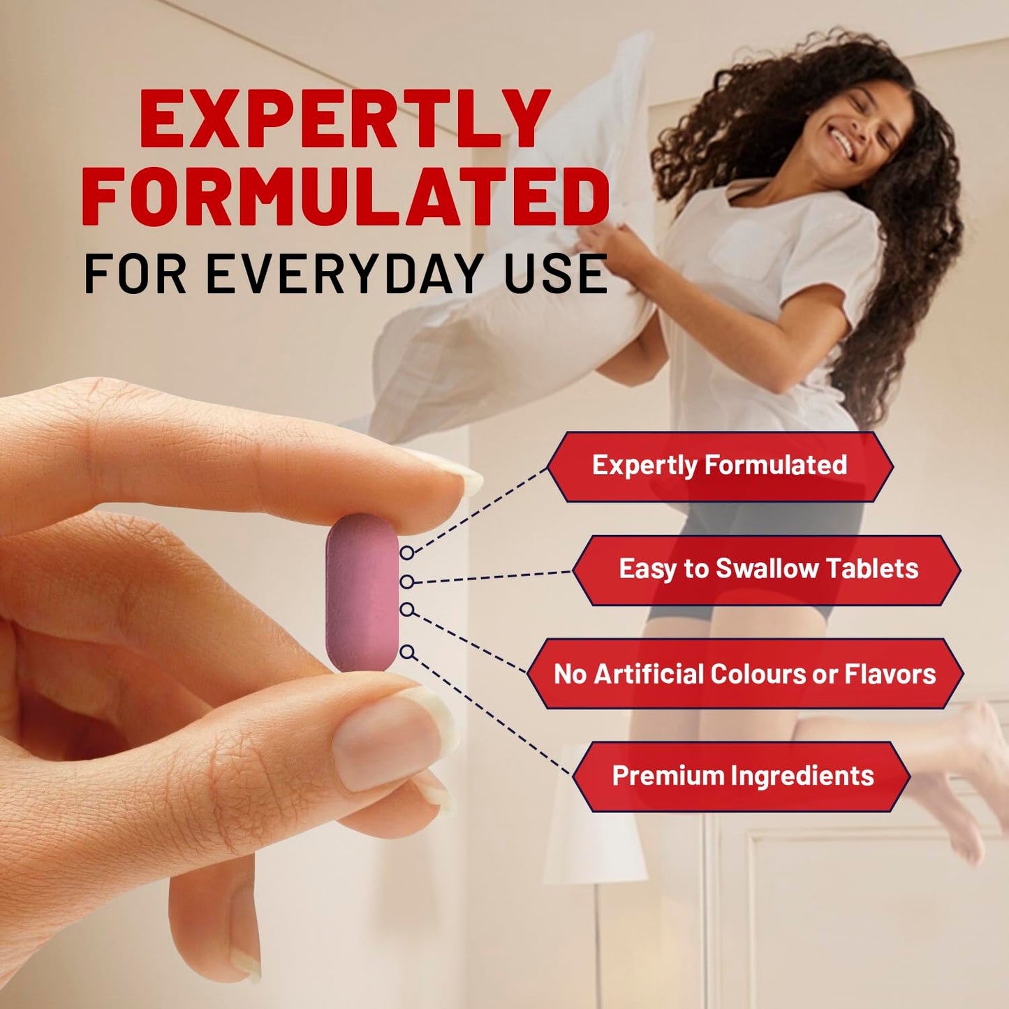 PH PROWISE Healthcare Double Strength Cranberry 20,000mg Added with Vitamin C Tablets - 90 Count