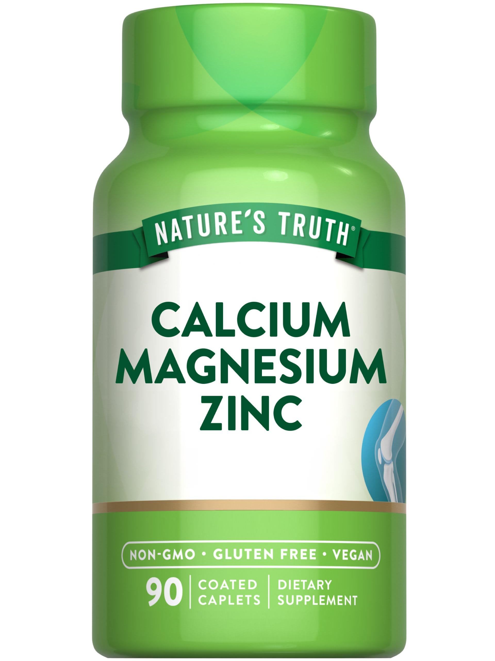 Nature's Truth Calcium Magnesium Zinc Caplets 90