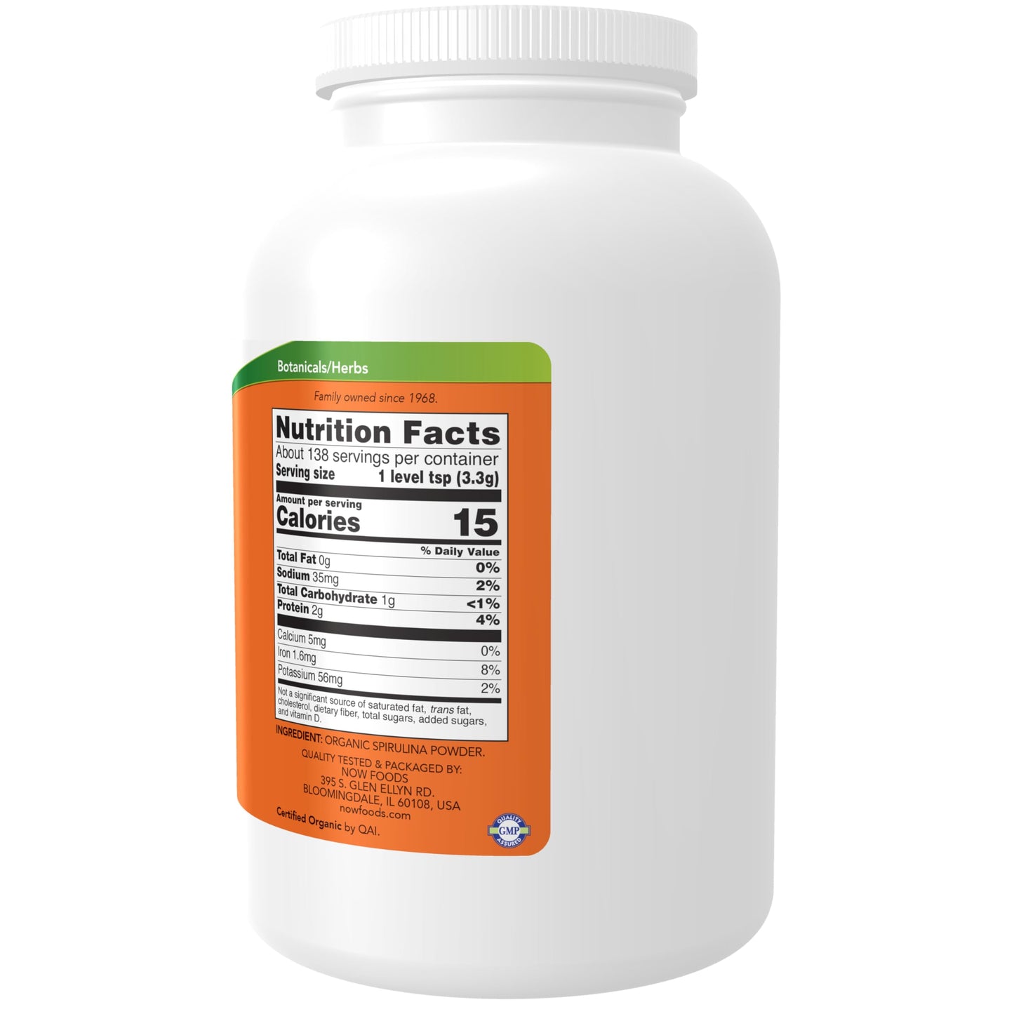 NOW Foods Spirulina Powder 16 Ounce