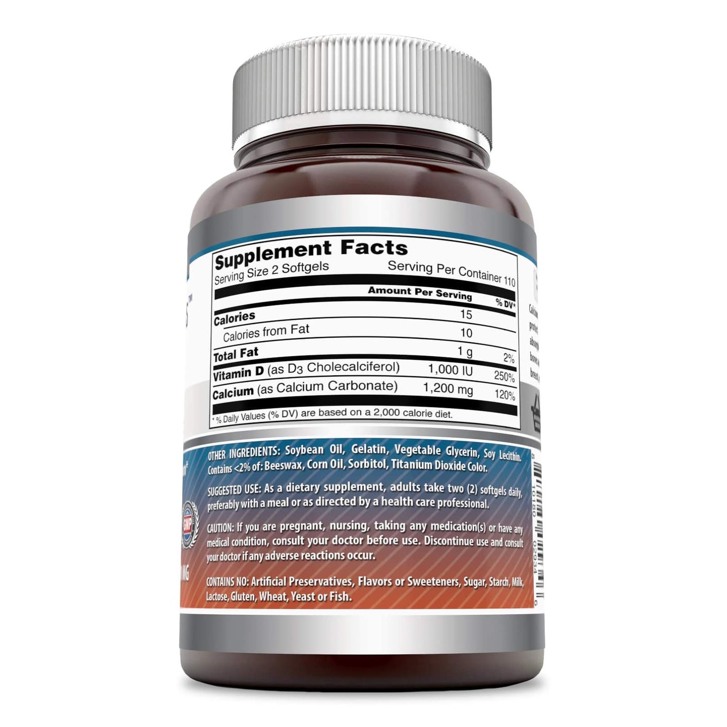 Amazing Nutrition Calcium with Vitamin D3 220 Supplement Softgels 220