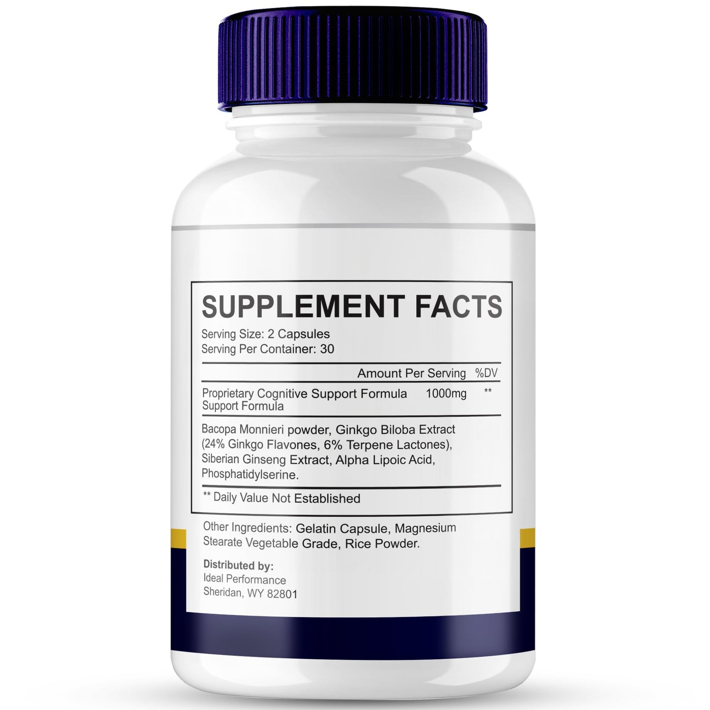 IDEAL PERFORMANCE Brain Defender Supplement Capsule 120 Count