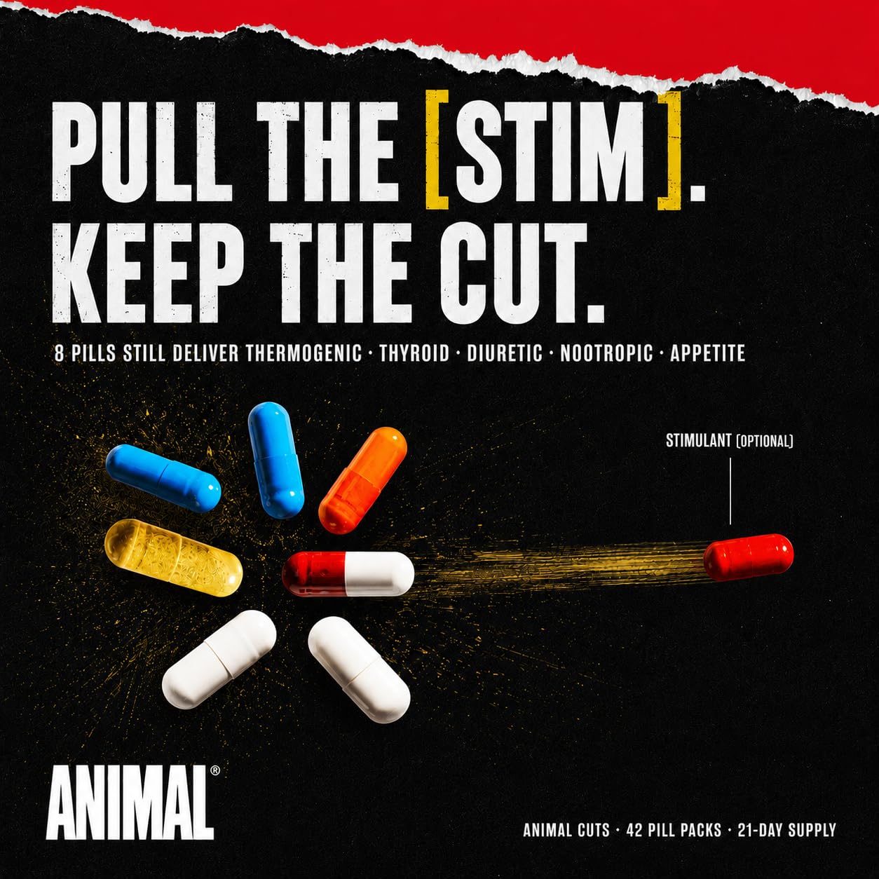 Animal Cuts All-in-1 Thermogenic Fat Burner 42 Capsules