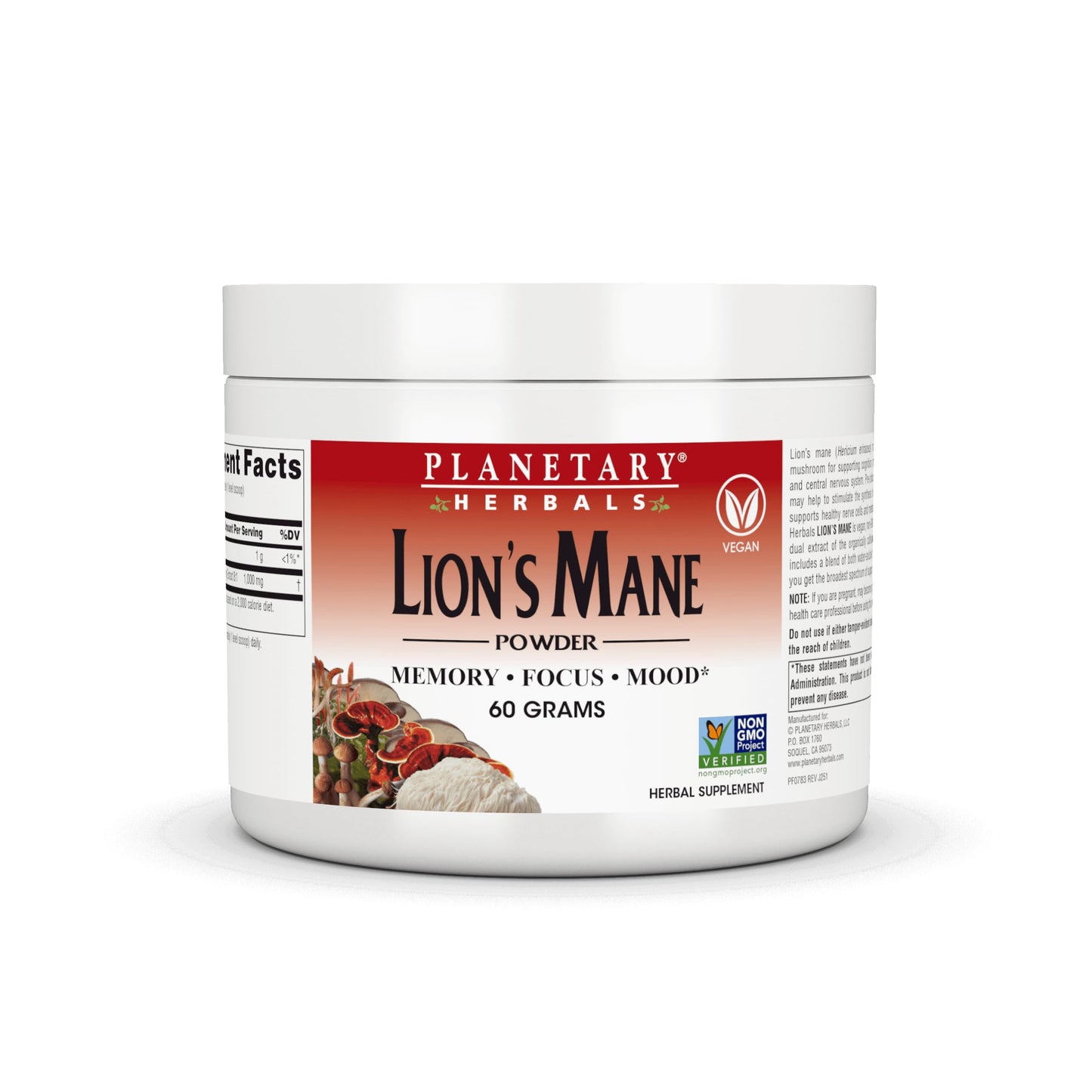 Planetary Herbals Lion Mane Powder 1