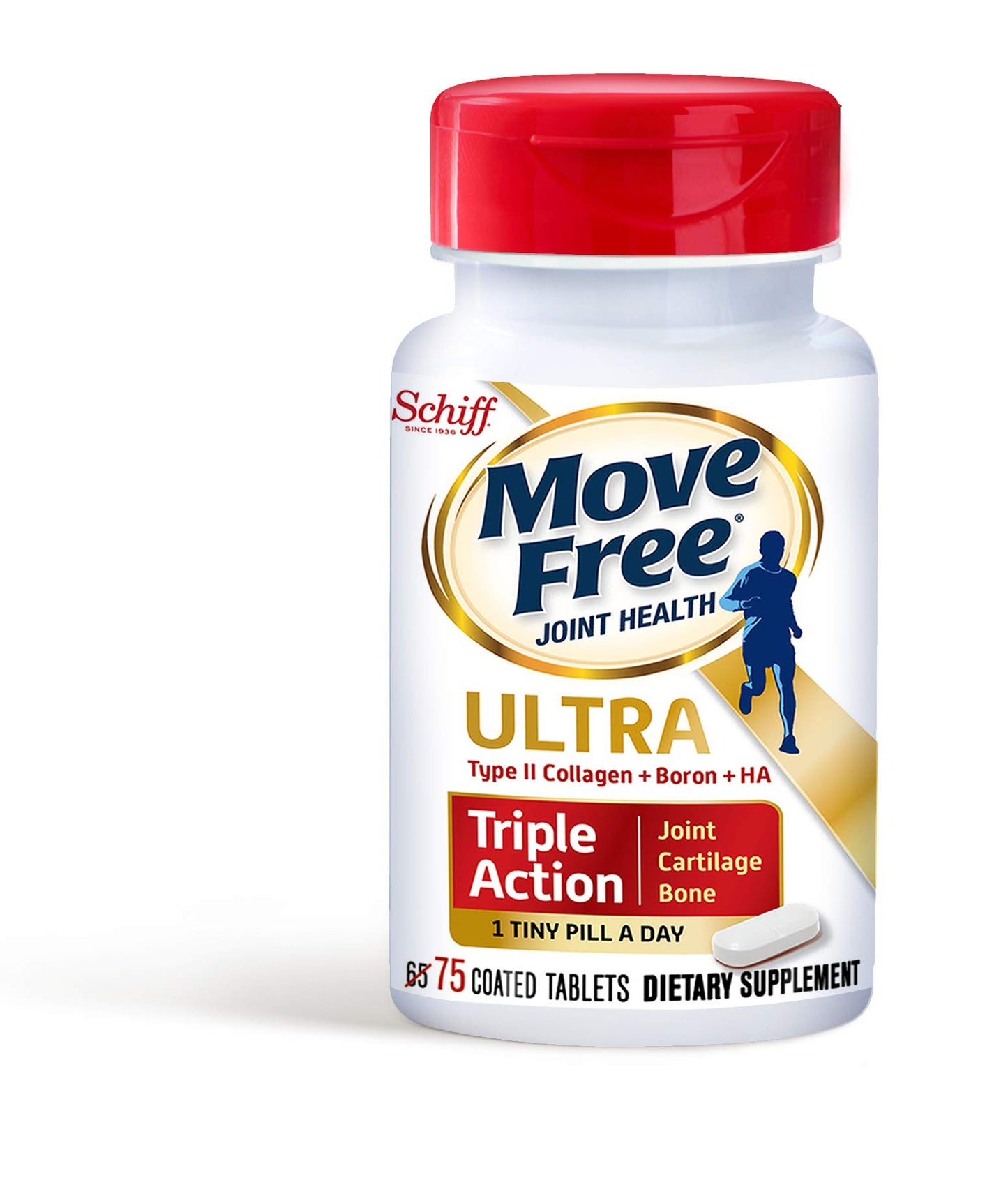 Move Free Type II Collagen, Boron & HA Ultra Triple Action Tablets, 225 Count