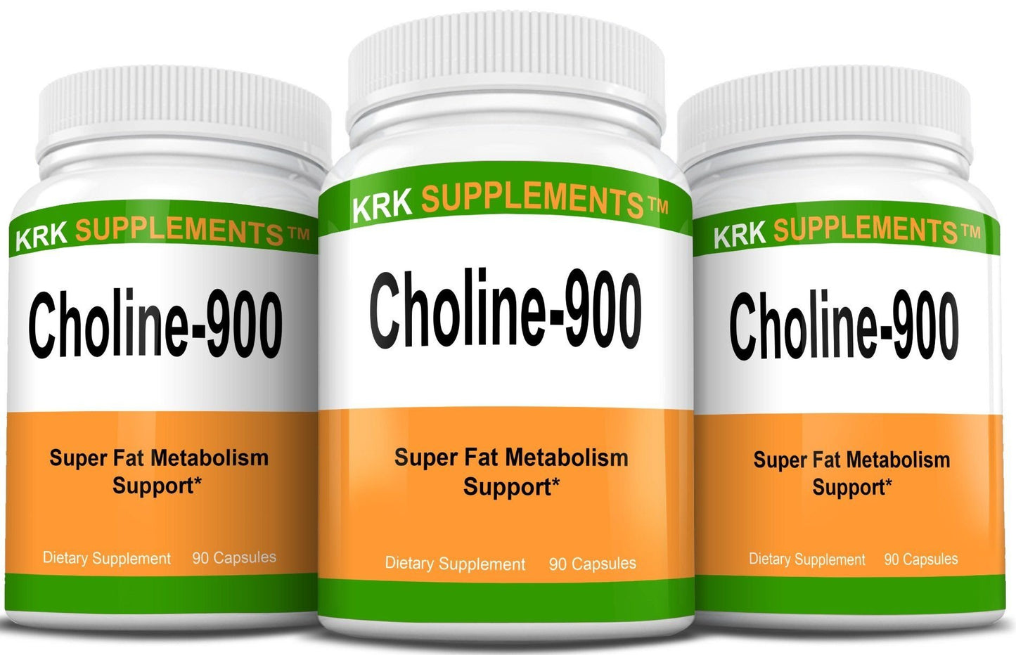 KRK Supplements Choline Bitartrate 900mg Per Serving 270 Capsules