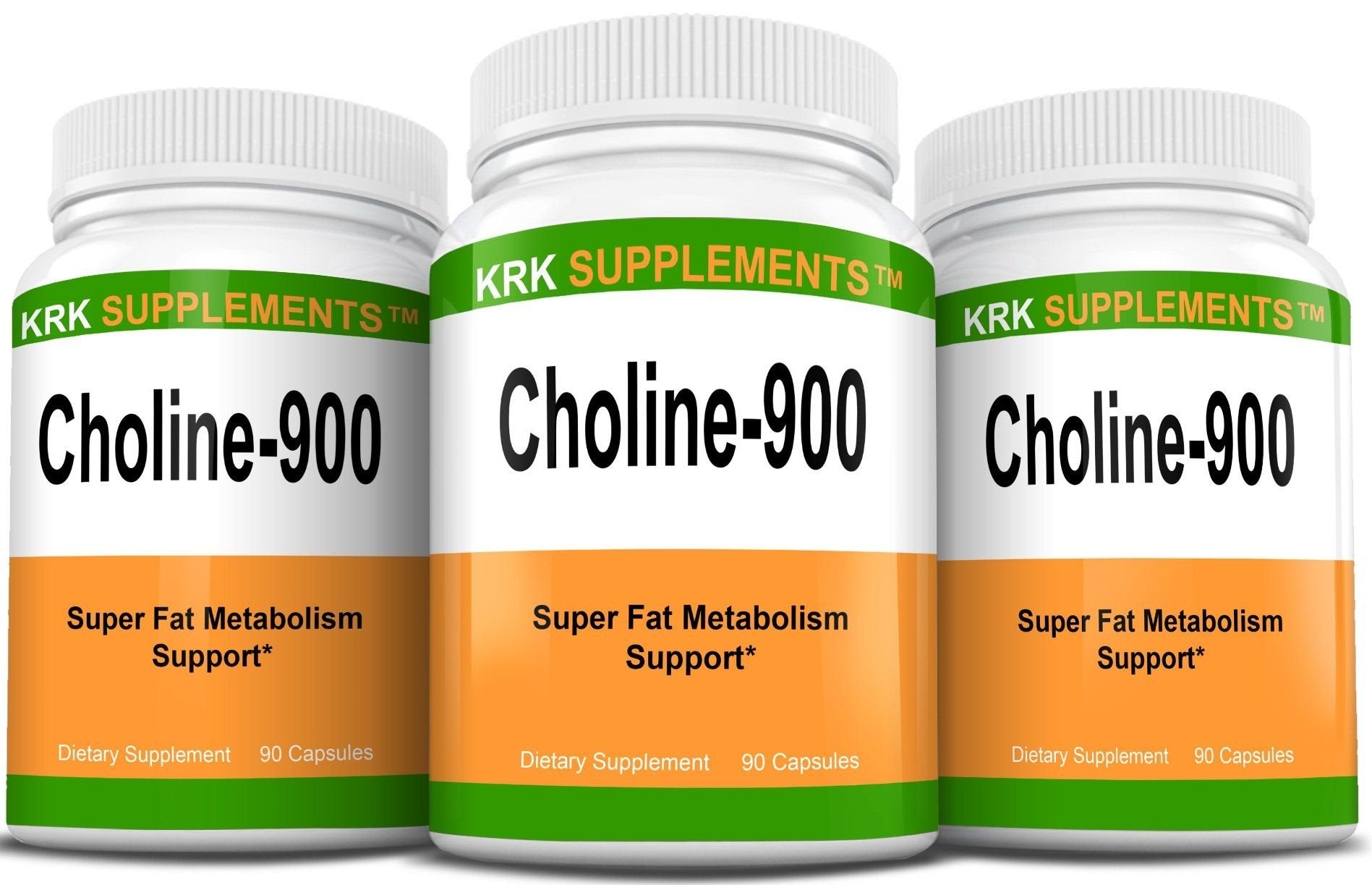 KRK Supplements Choline Bitartrate 900mg Per Serving 270 Capsules