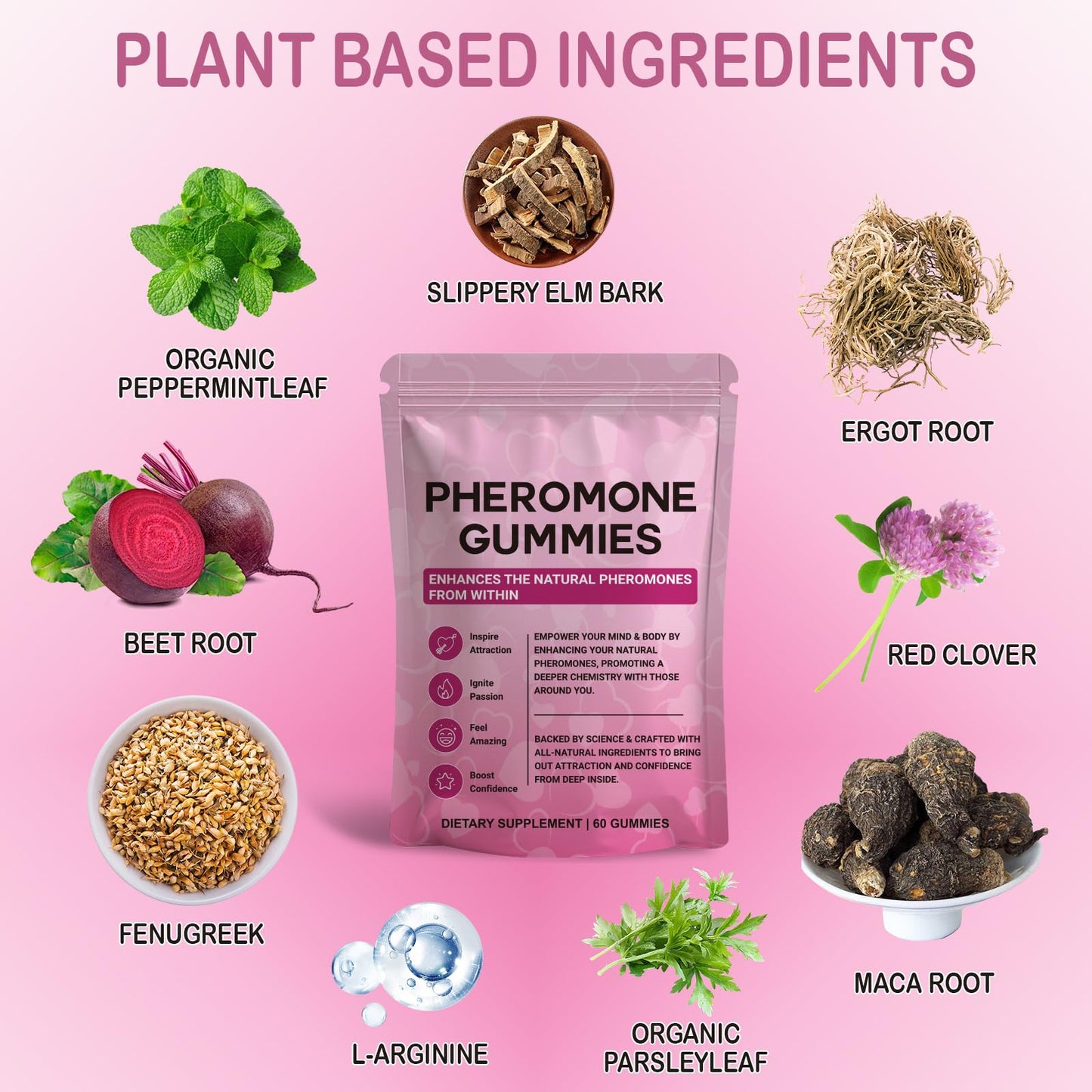 Yalei Pheromone Gummies for Women, Gummy, 60 Count