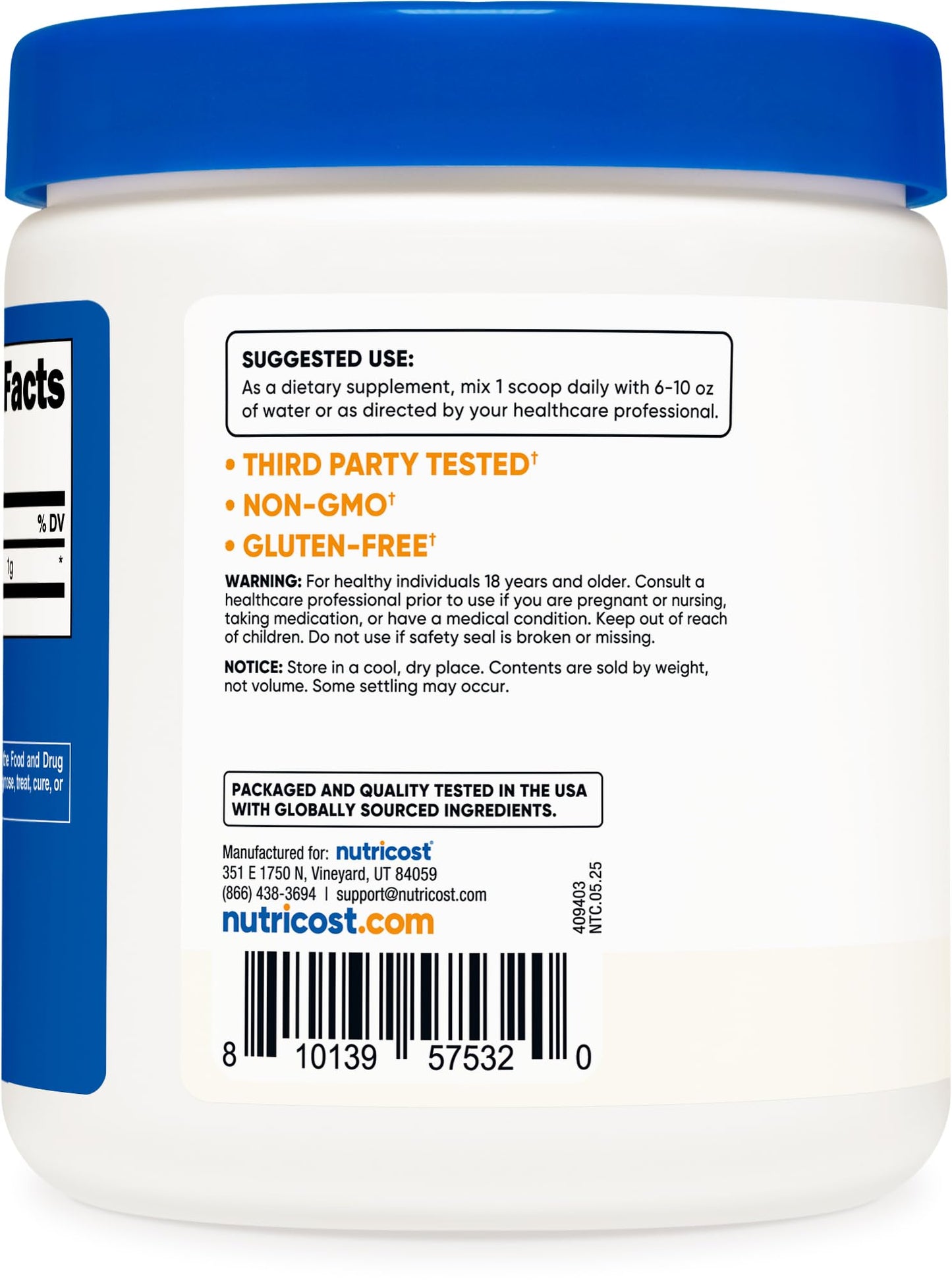 Nutricost Pure Agmatine Sulfate Powder 8.9 Ounce