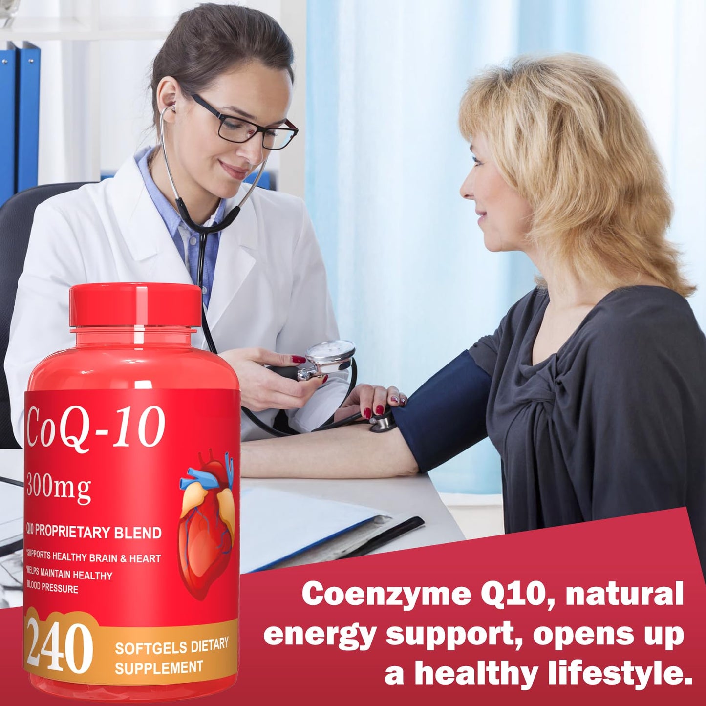 Dr. HR CoQ10 300mg Softgel 240 Count