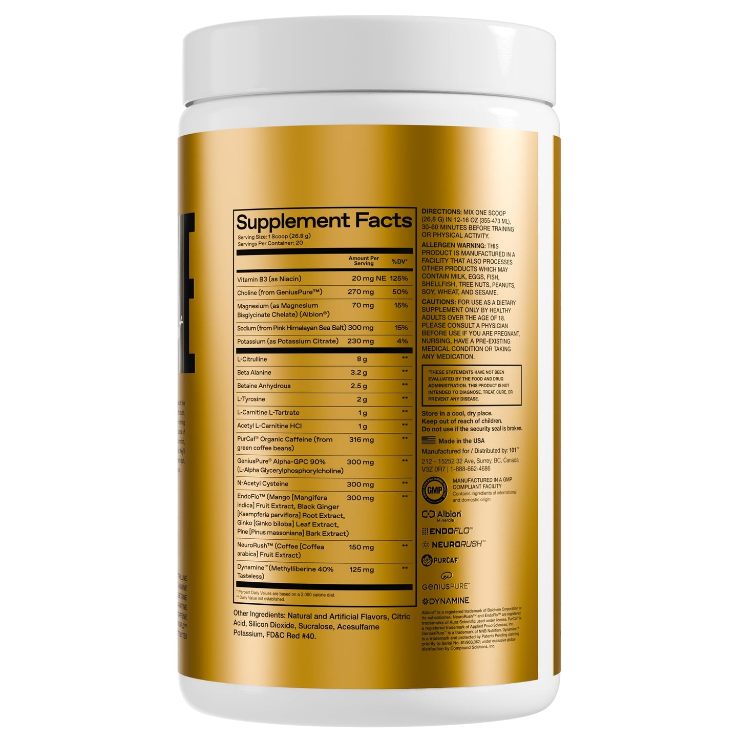 ONE OF ONE Loaded Pre-Workout Powder 18.8