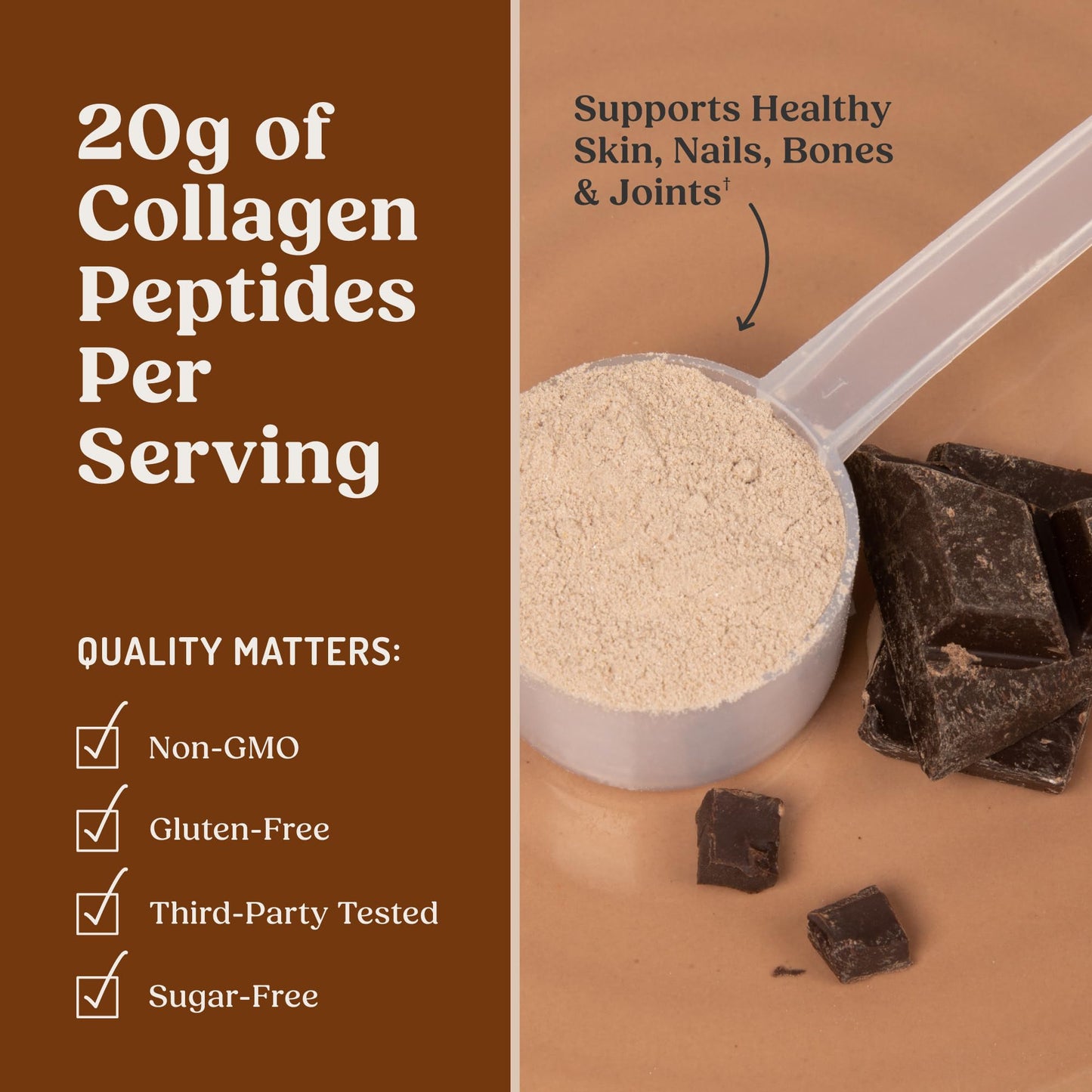 Bulletproof Chocolate Collagen Protein Powder with MCT Oil, 17.6 Oz