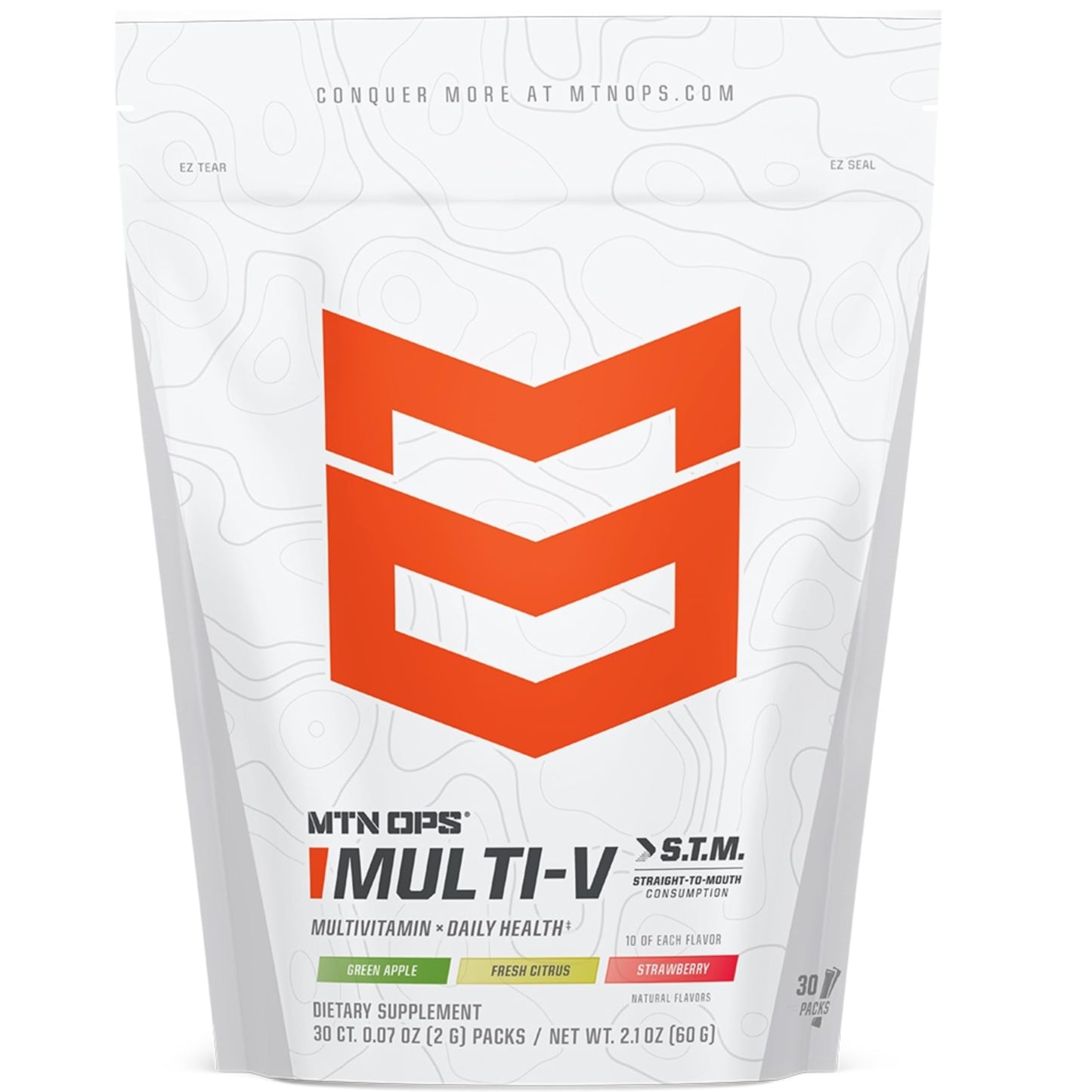 MTN OPS Multi-V STM On-the-Go Daily Multivitamin for Men, Women & Kids Powder 1 Count