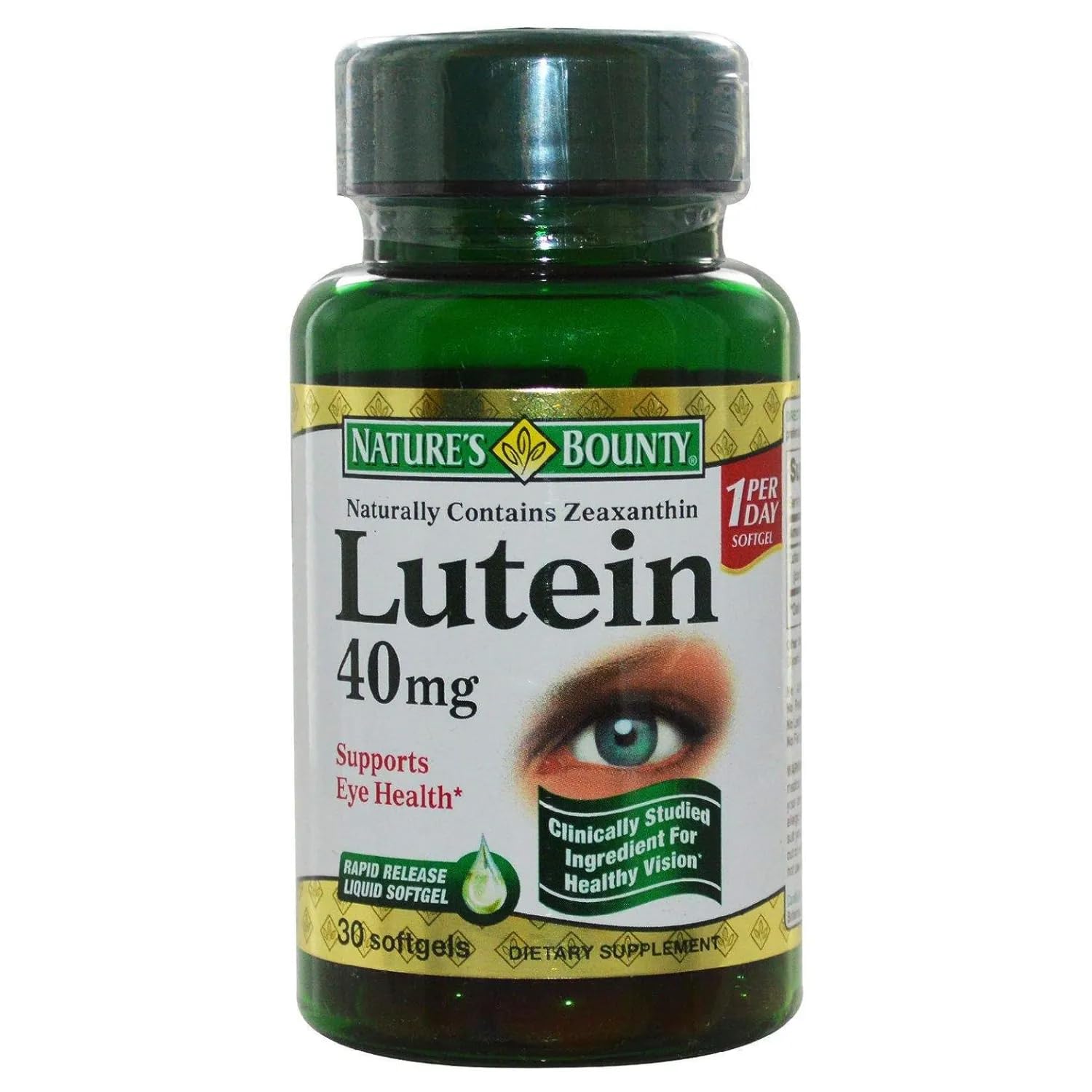 Nature's Bounty Lutein 40mg Softgels, 90 Softgels
