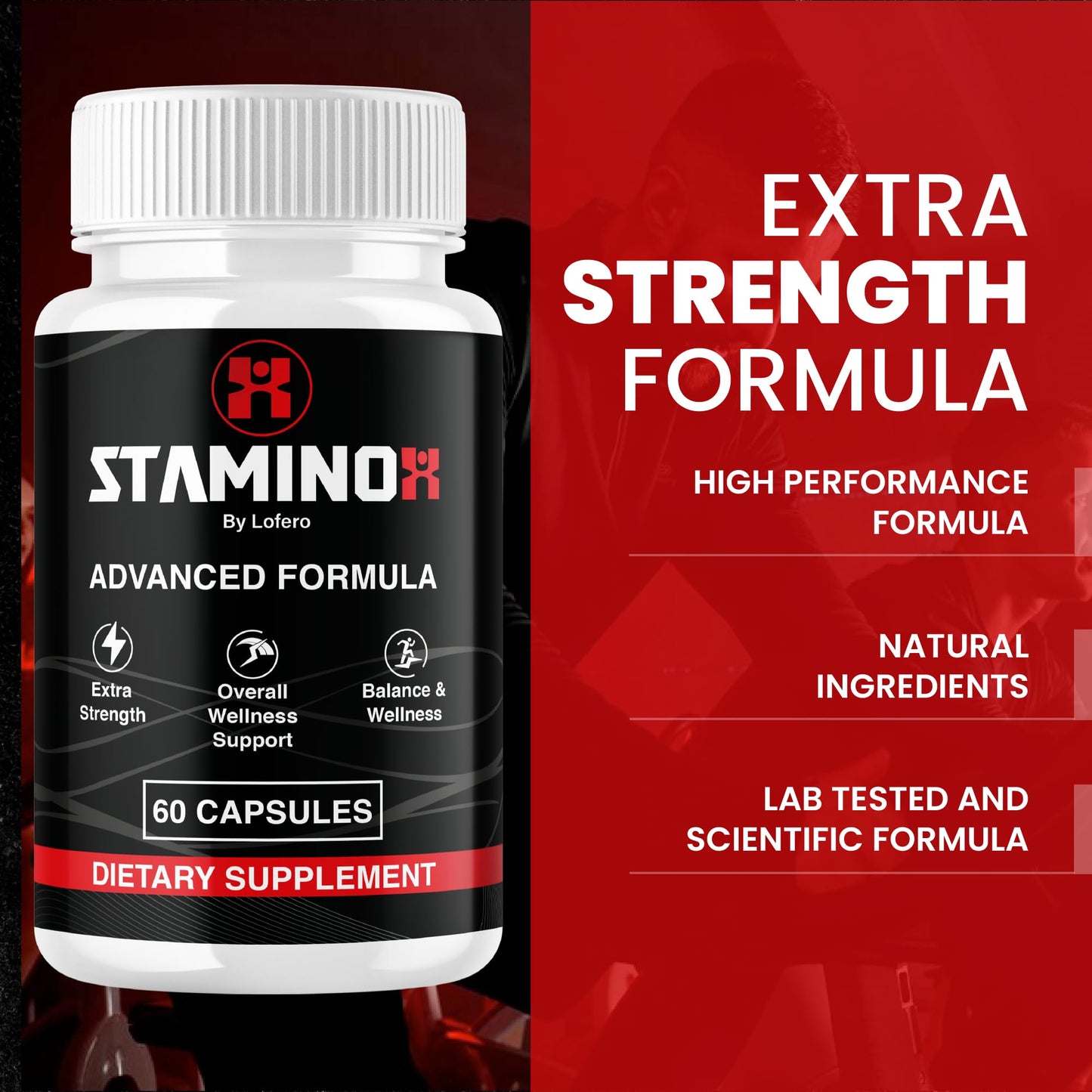 Lofero Staminox Multivitamin Capsules 60 Count