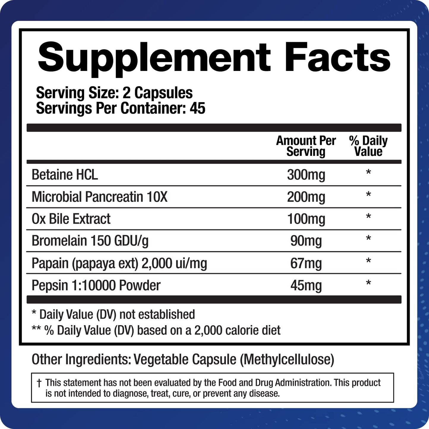 BioMatrix Digestive Enzymes Capsule 90 Count