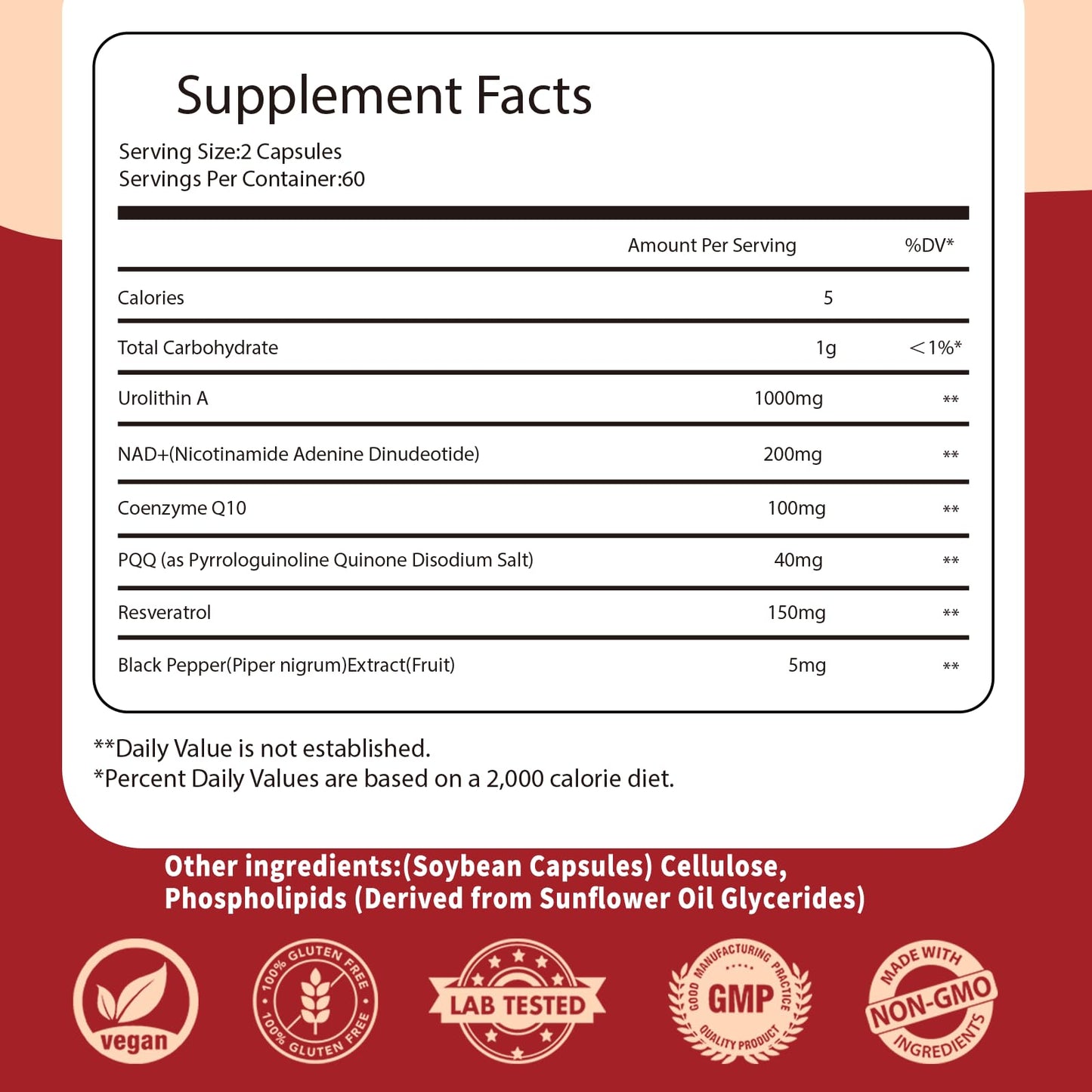 VPKIN Urolithin A Capsules, 120 Count