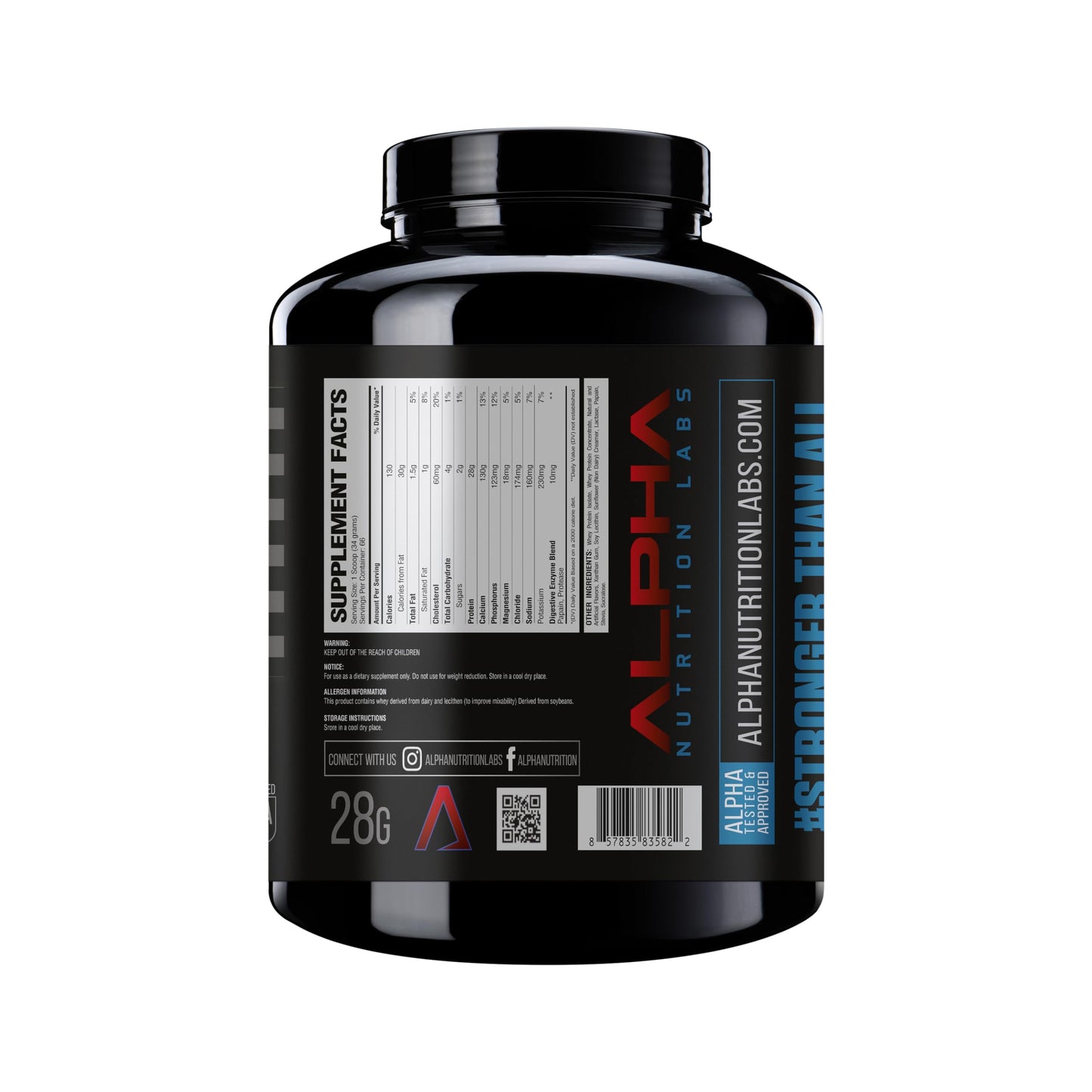 Alpha Nutrition Labs Whey Isolate Protein Powder Vanilla 8007
