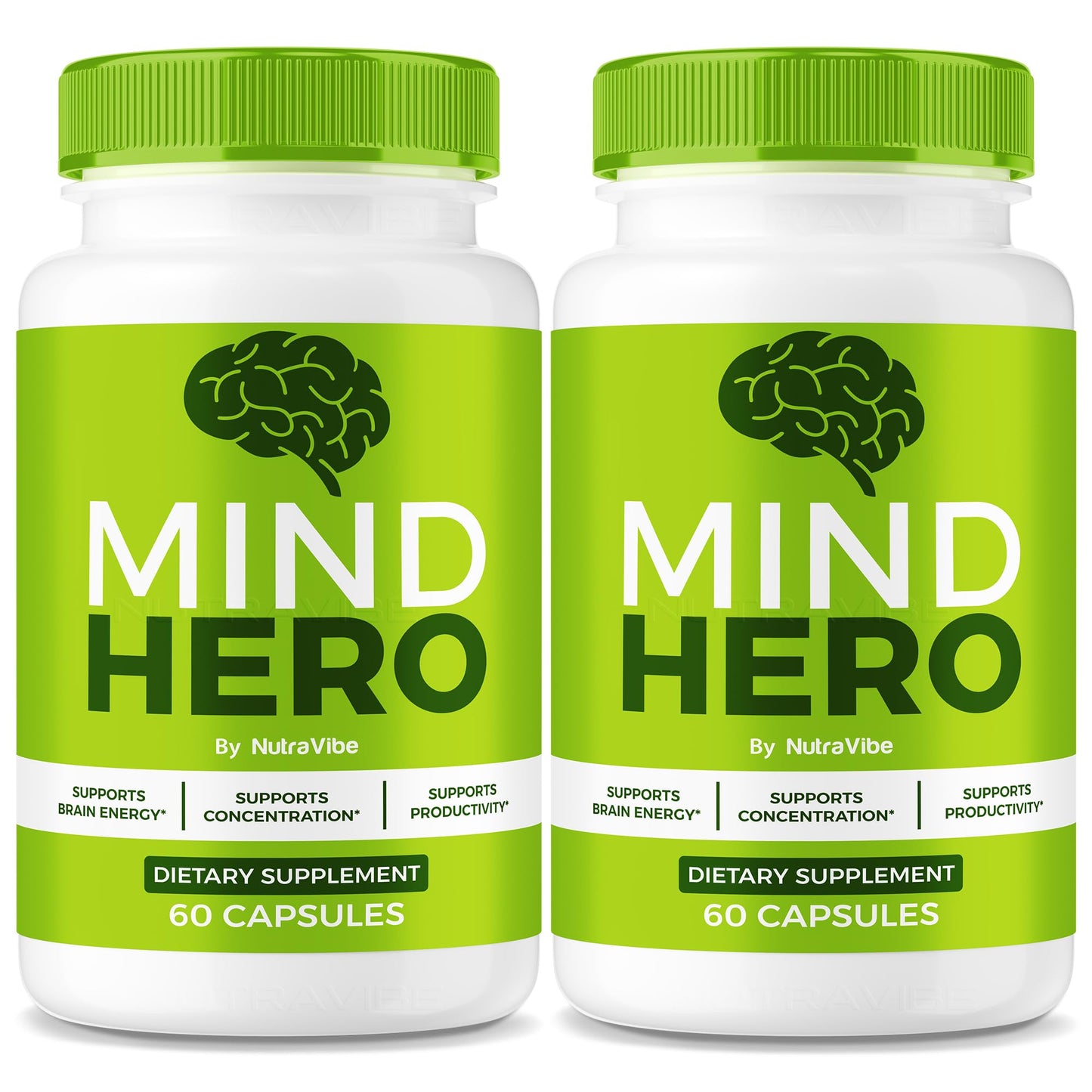 NutraVibe Mind Hero Capsules 120 Count