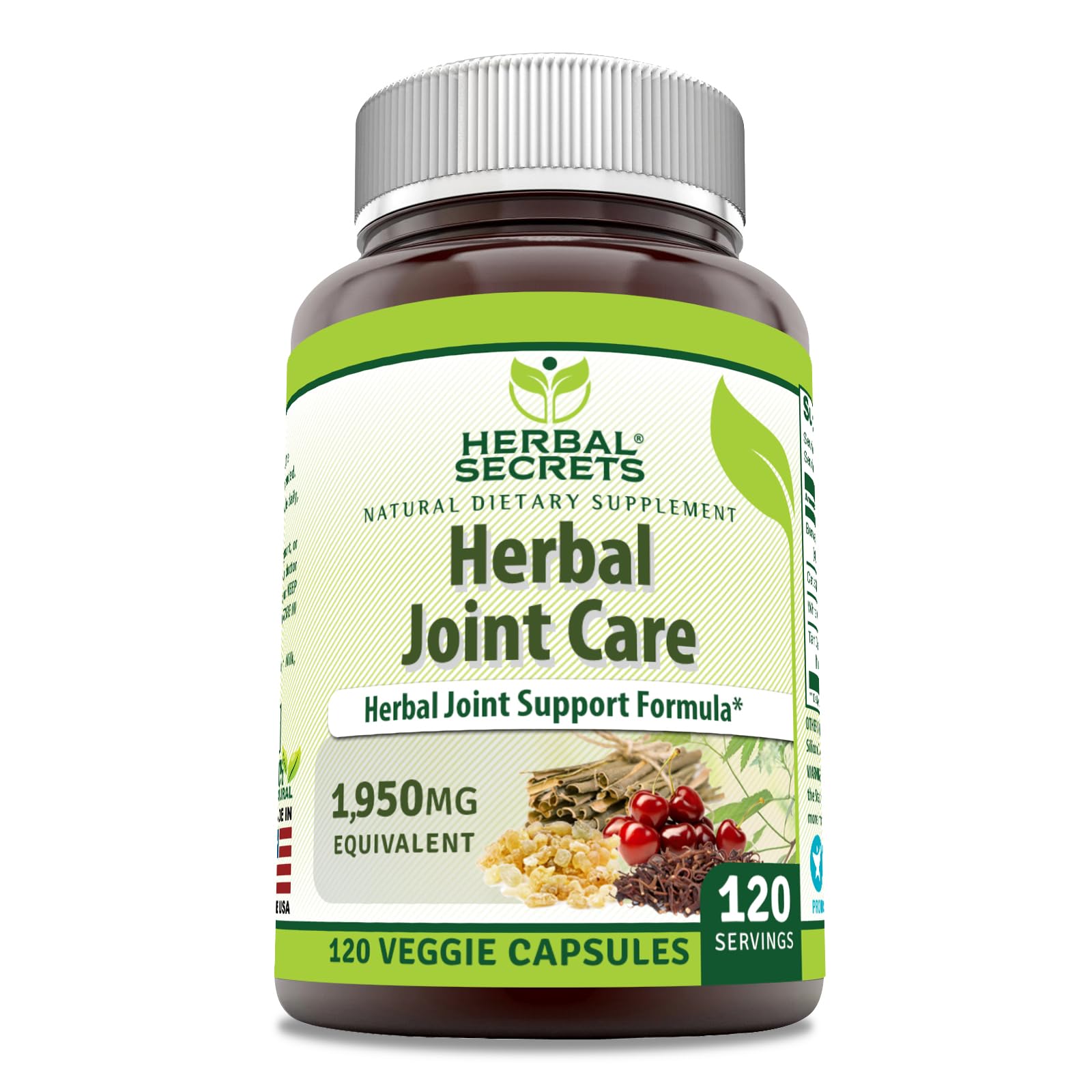 Herbal Secrets Joint Care 1950 Mg per Serving Supplement Capsule 120 Count