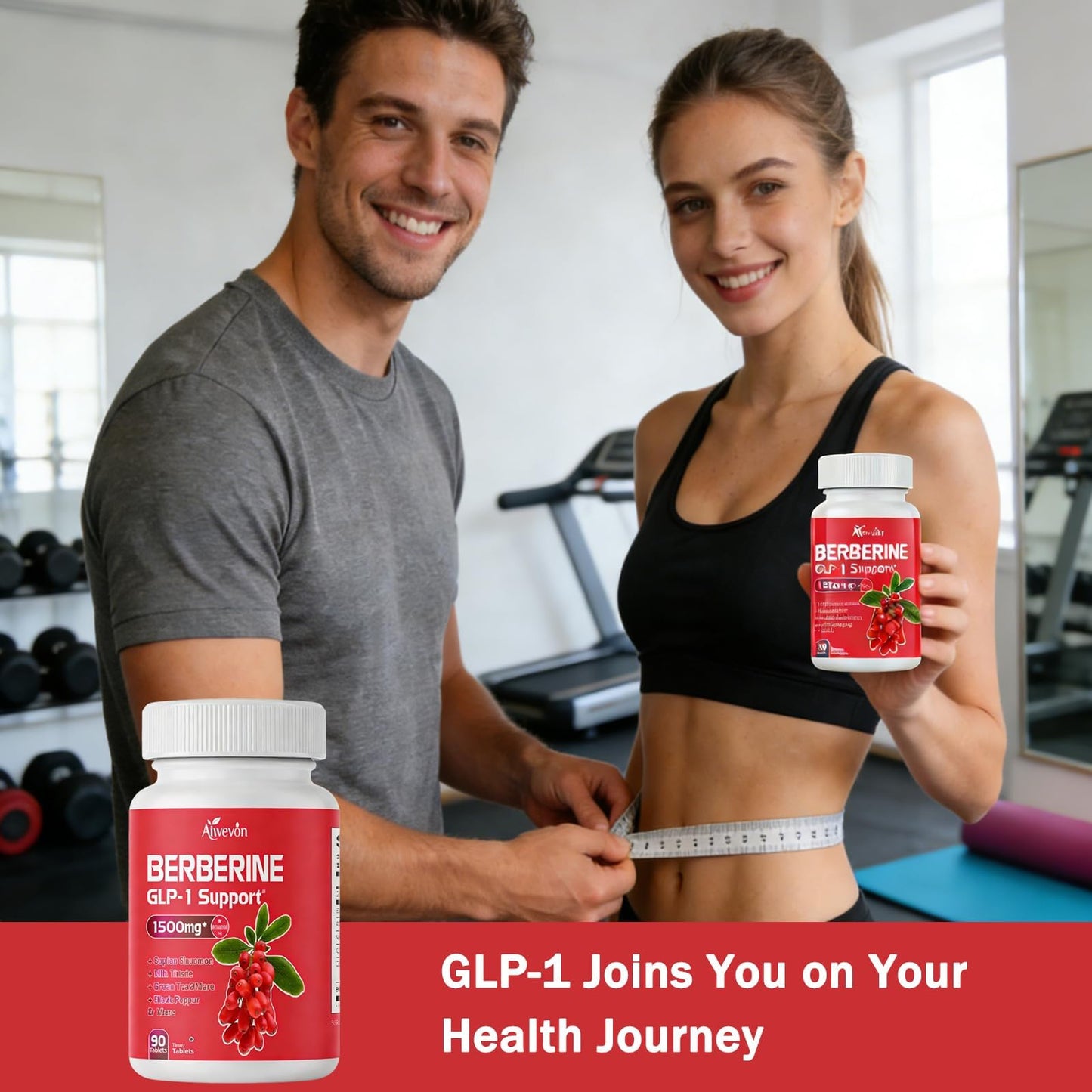 Aiwevon GLP-1 Support Supplement Capsules, 90