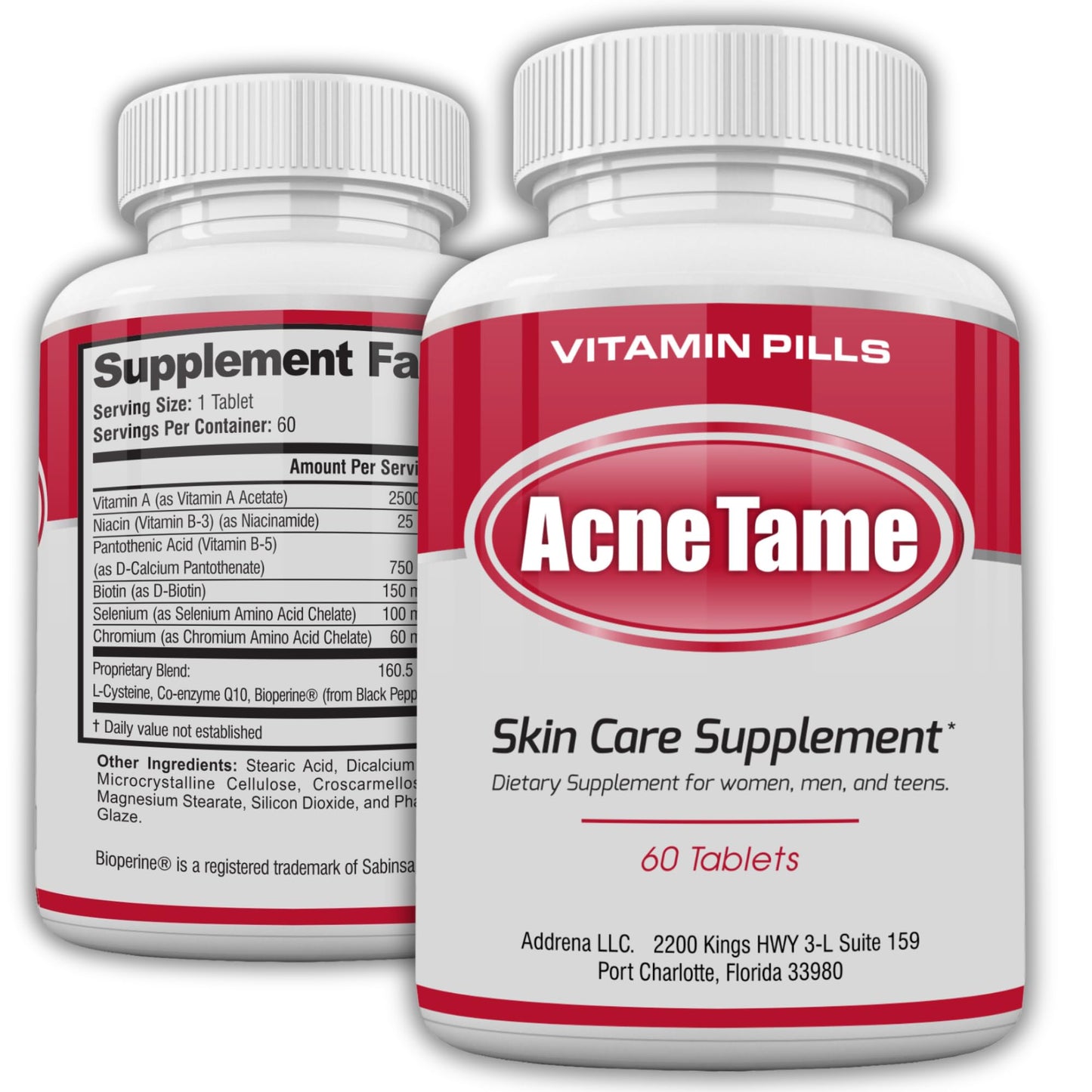 Acnetame Acne Pills, 60 Tablets