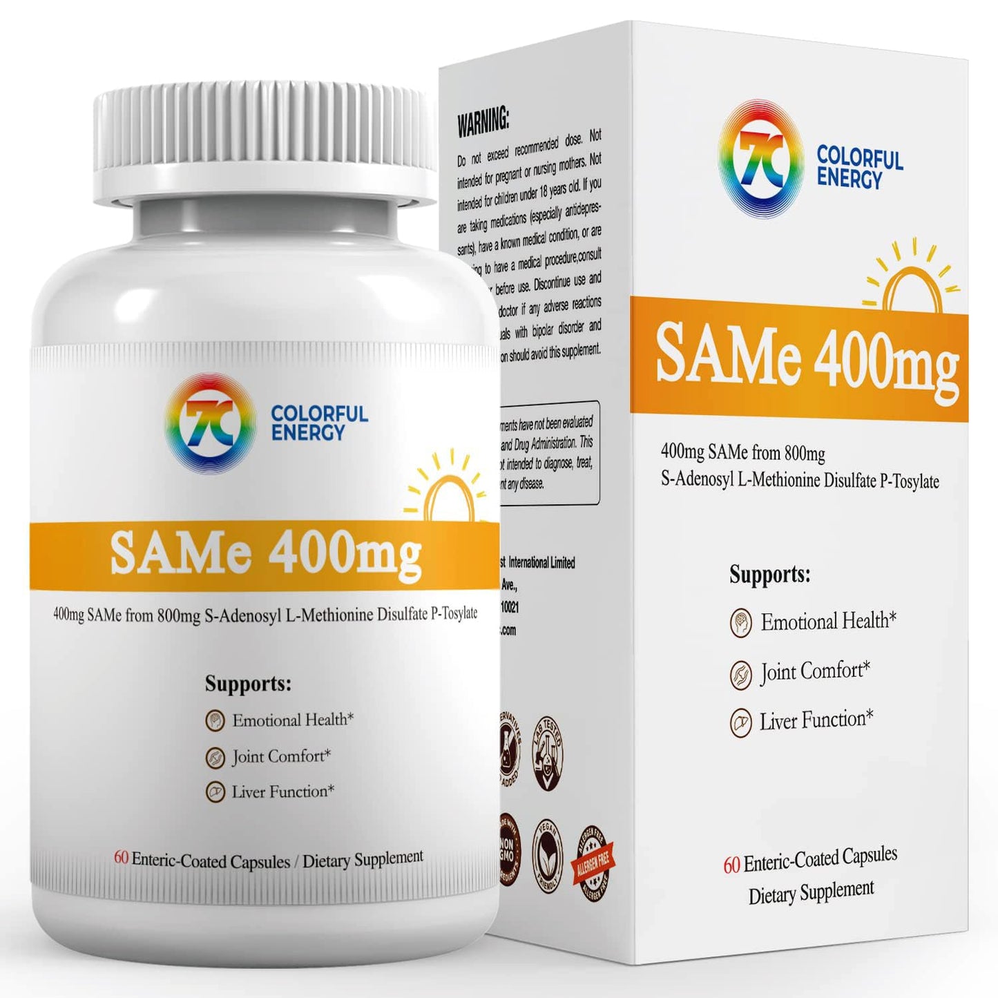 7c SAM-e 400mg Capsule 60 Count