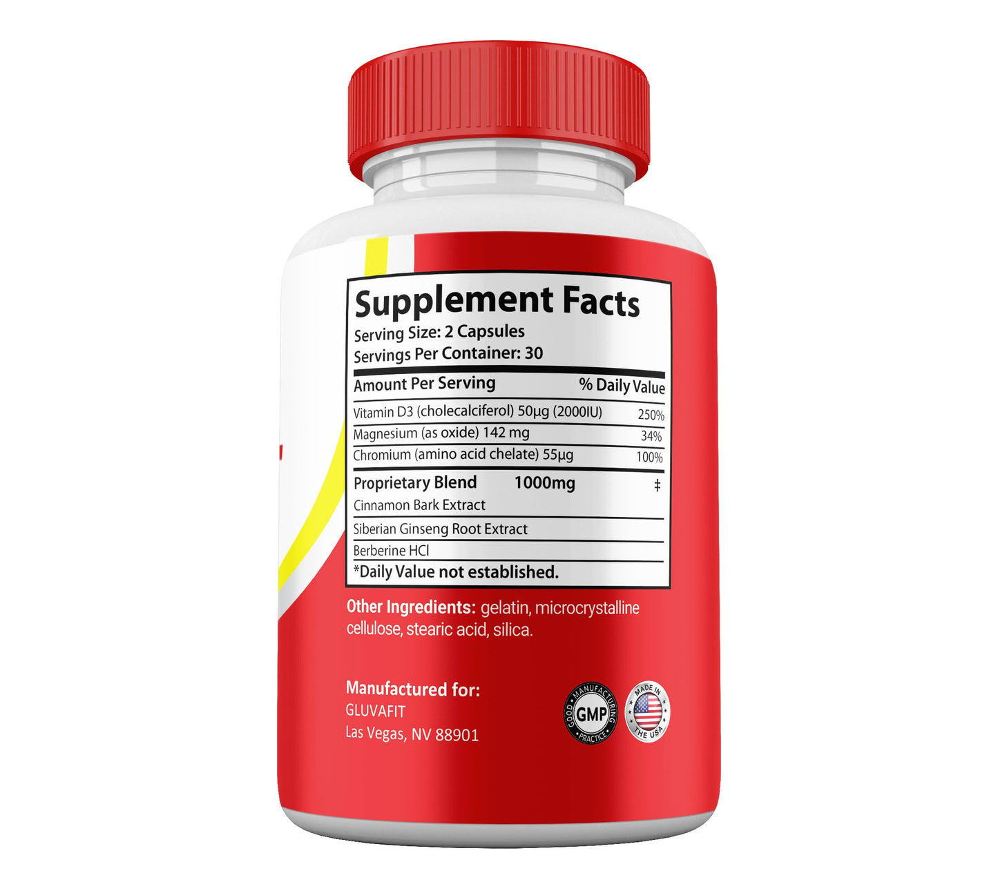 Gold Nutra GluvaFit Capsules, 5 Pack