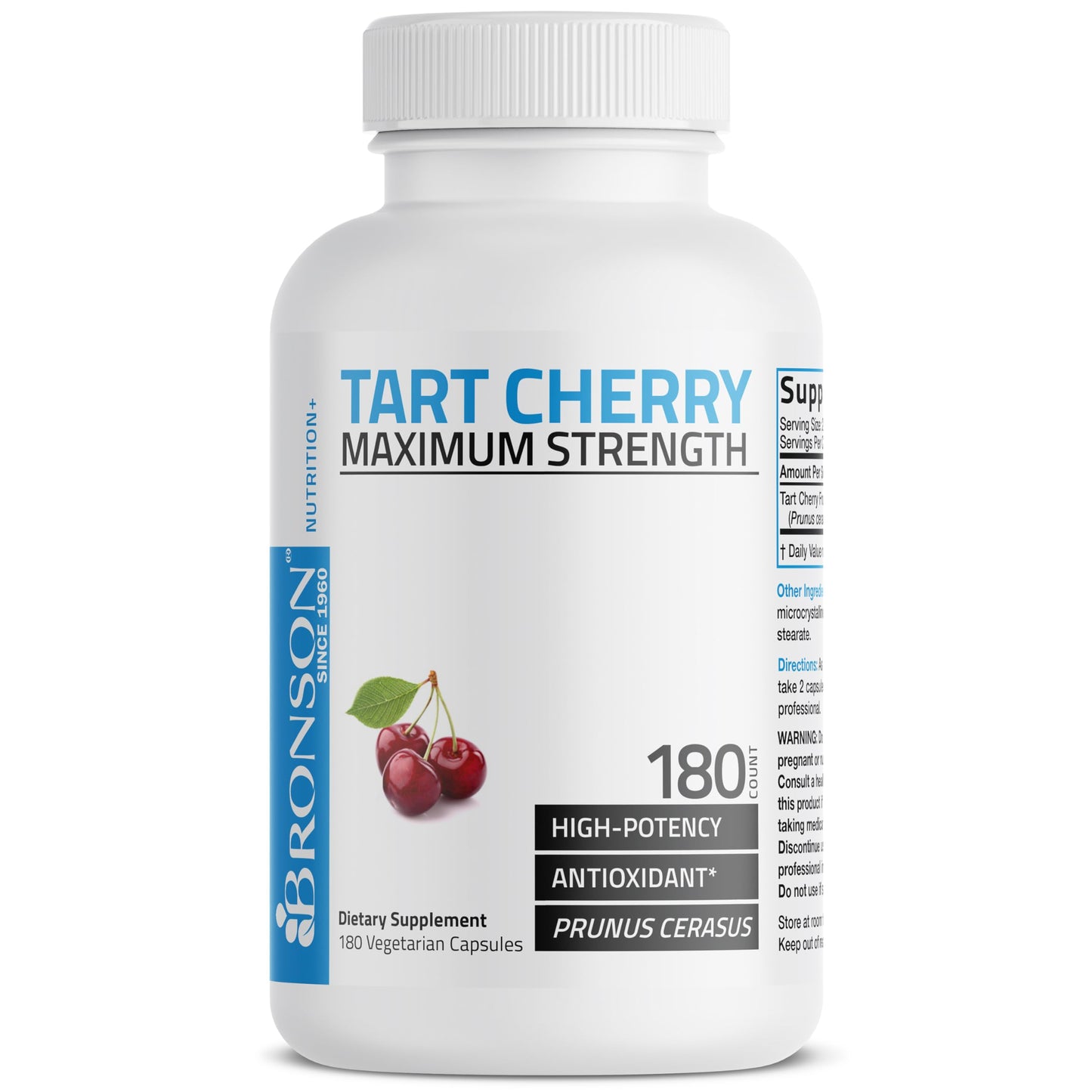 Bronson Tart Cherry Maximum Strength Capsules, 180 Count