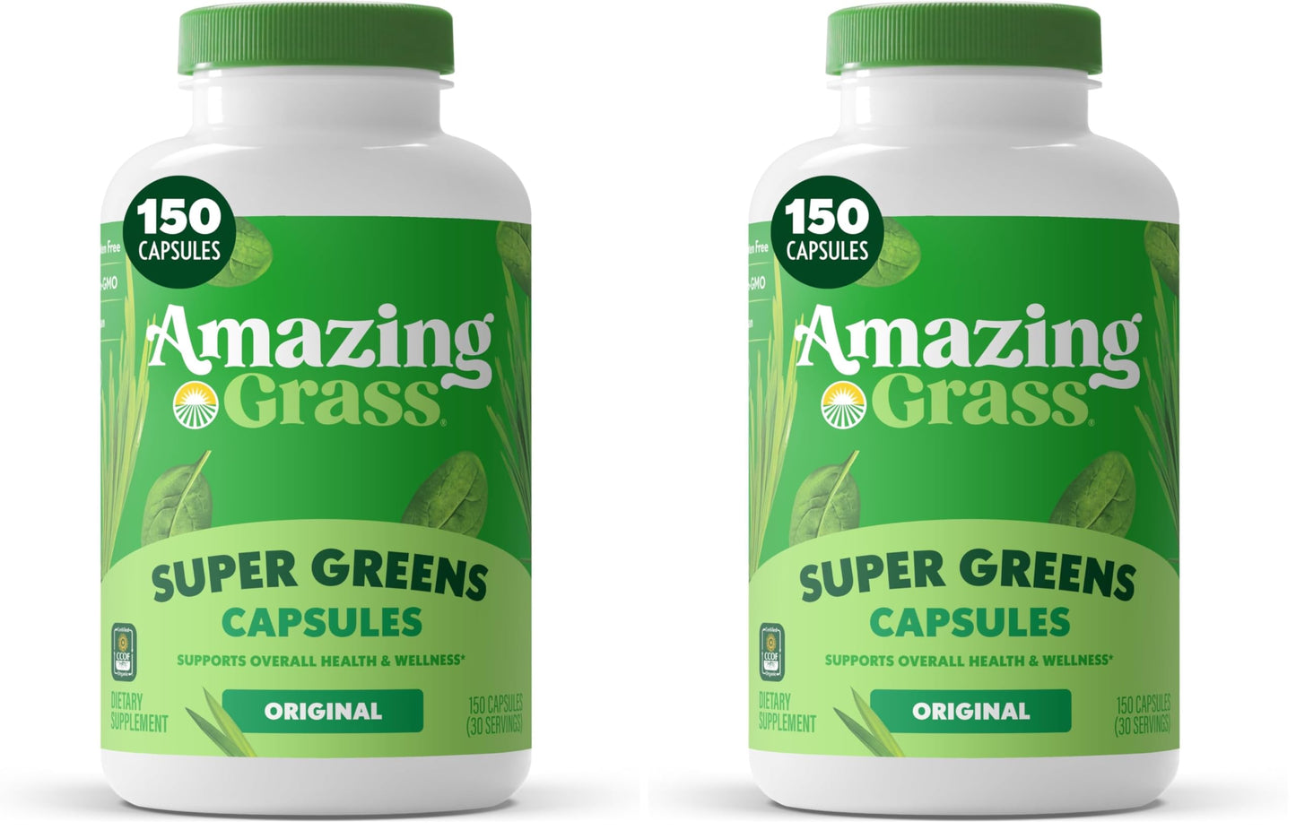 Amazing Grass Greens Blend Superfood, 300 Capsules