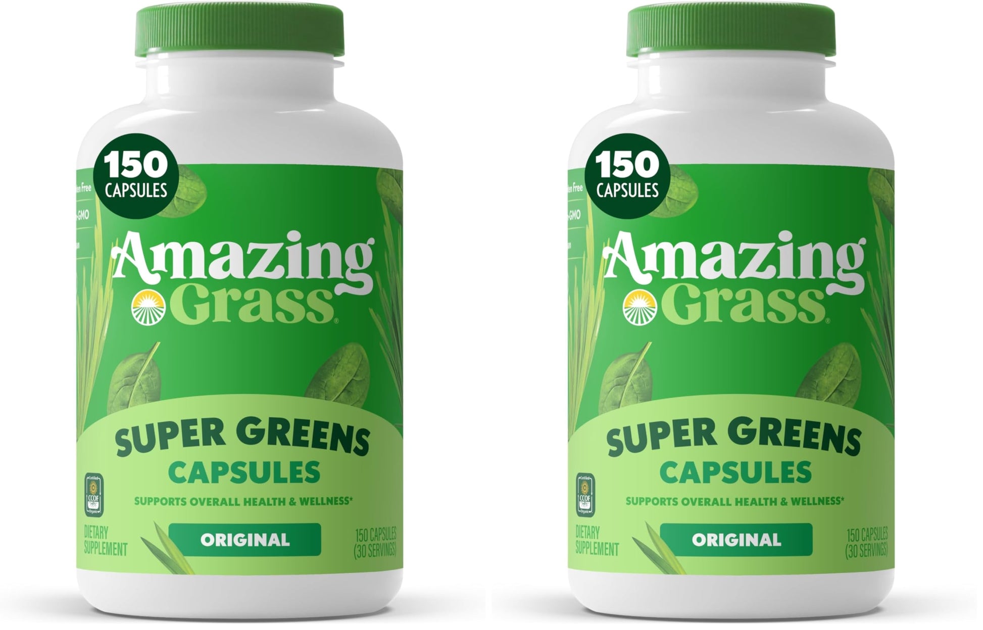 Amazing Grass Greens Blend Superfood, 300 Capsules