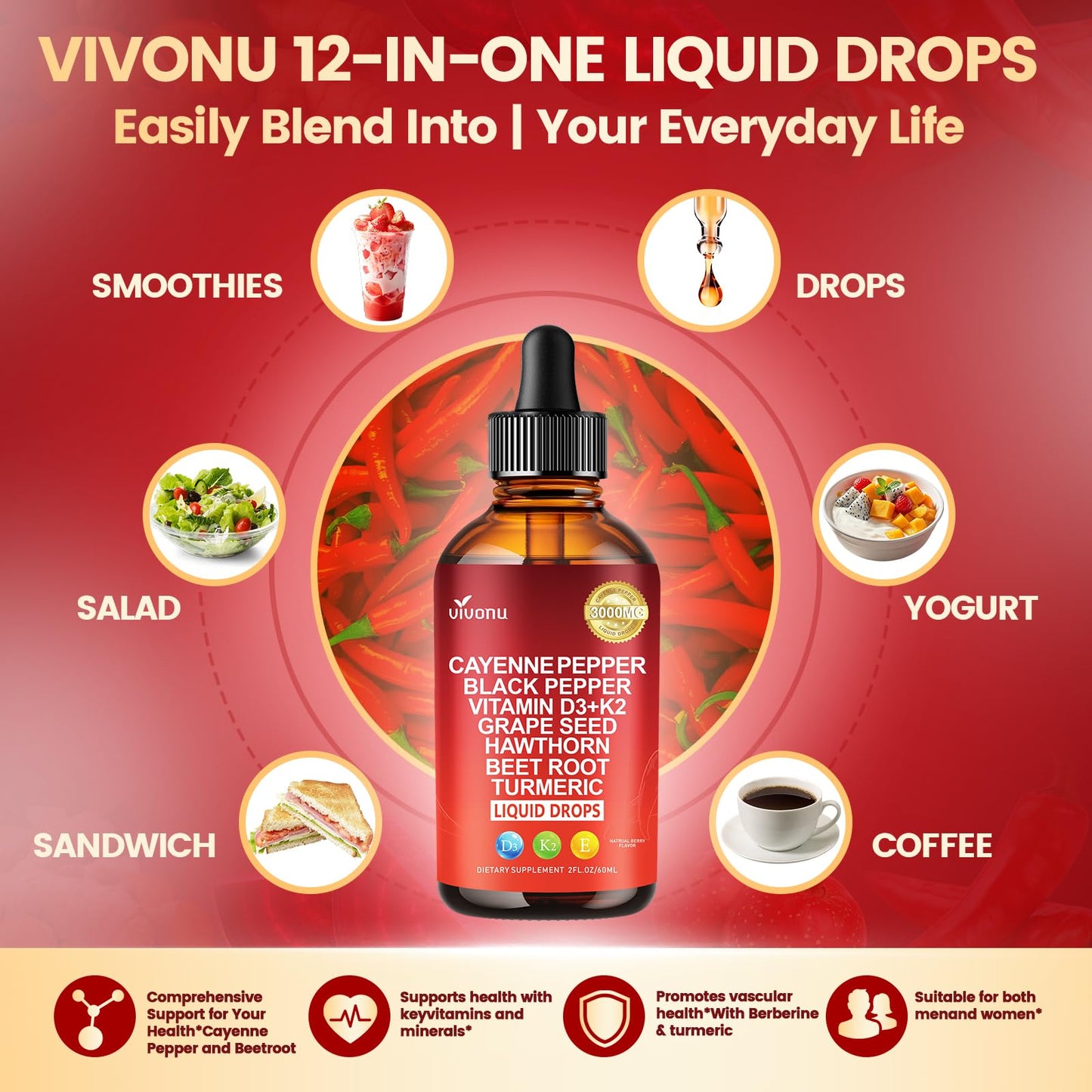 VivoNu Cayenne Pepper Capsule 240 Count