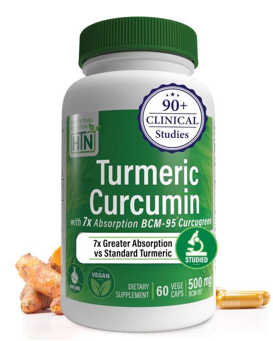 Health Thru Nutrition Turmeric Curcumin Complex 500mg Capsule, 60 Count
