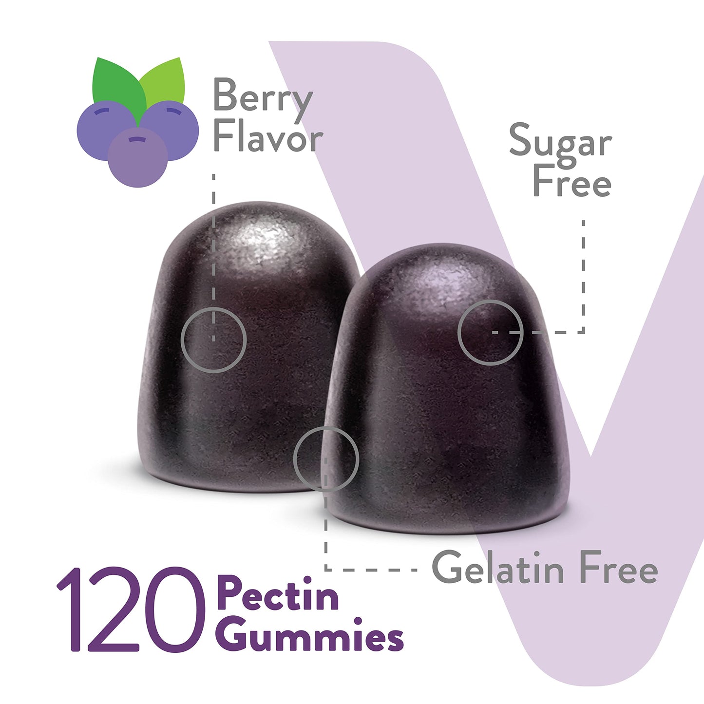 Viteey Sambucus Elderberry Gummies with Zinc & Vitamin C for Adults & Teens, 120 Gummies