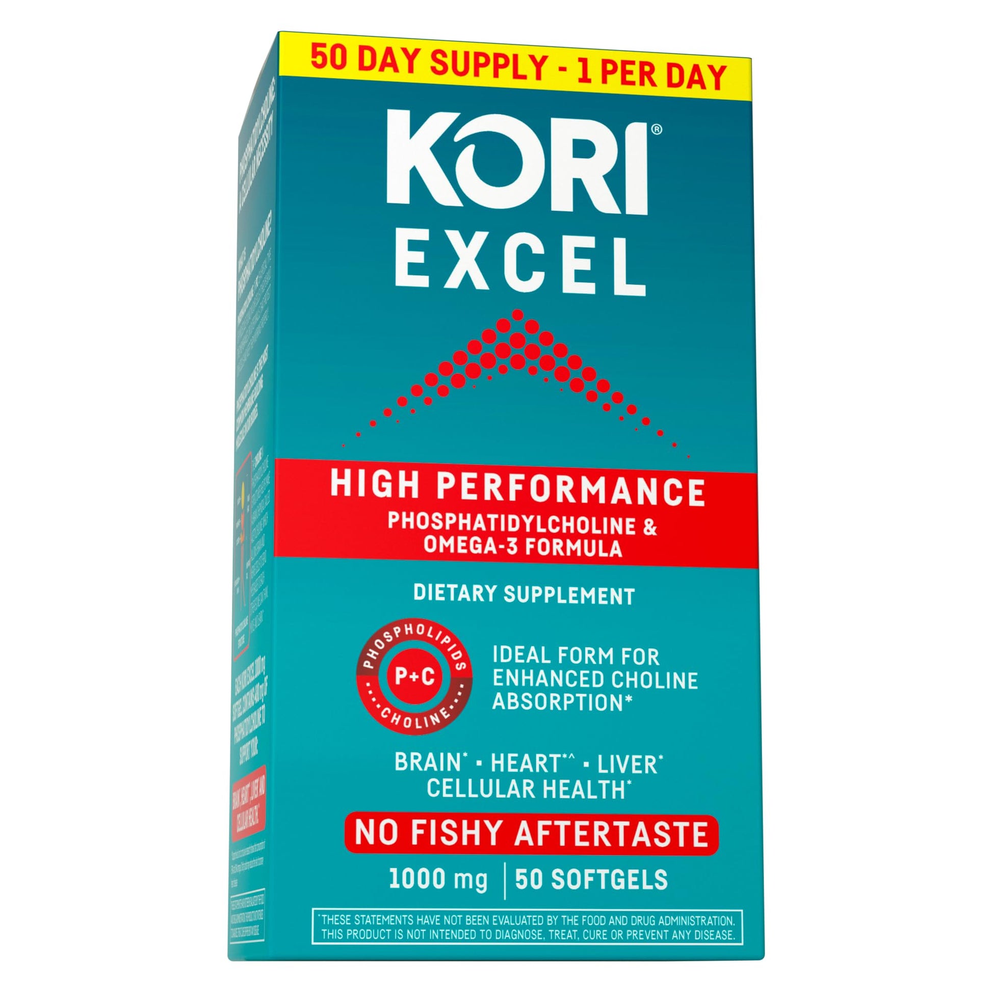Kori Krill Excel Krill Oil 1000mg Softgels, 50 Count
