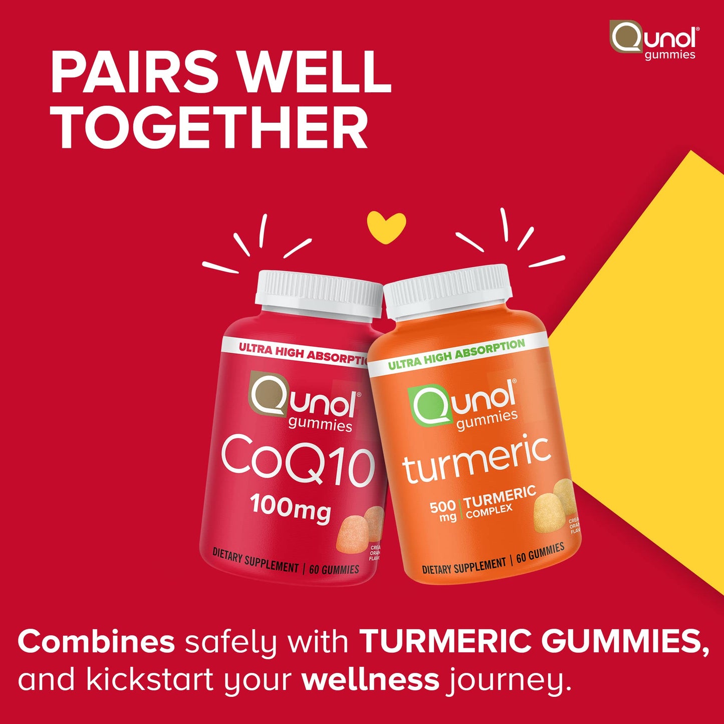 Qunol CoQ10 Gummies 100mg, 120 Count