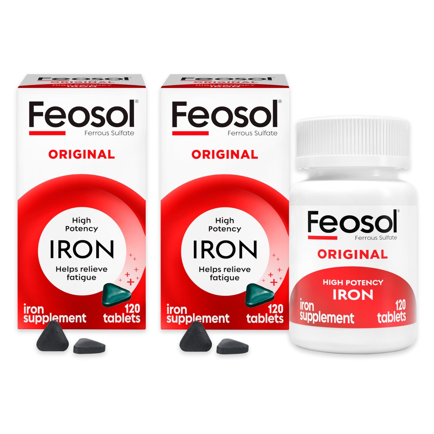 Feosol Original Iron Supplement Tablets 65mg 240 Count