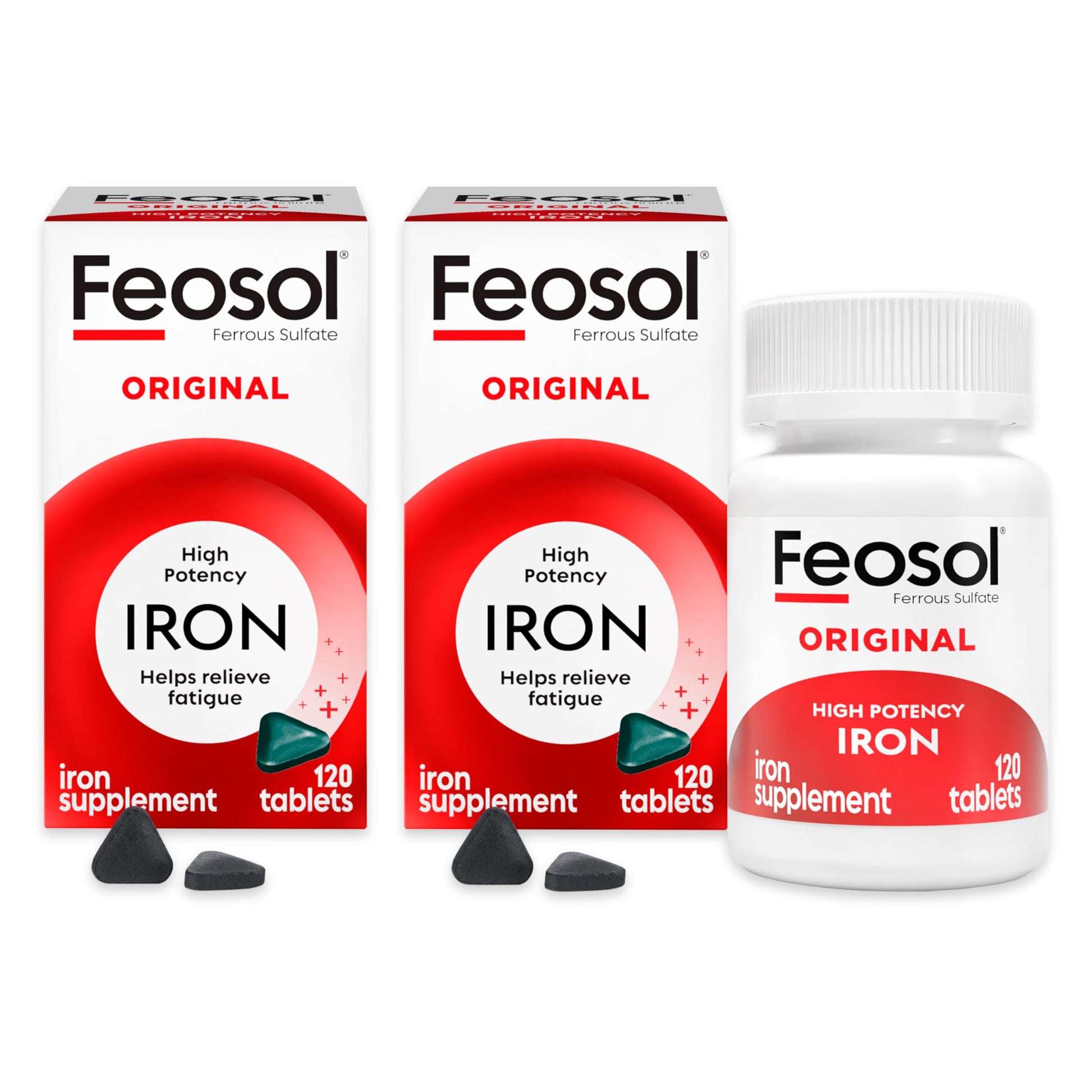 Feosol Original Iron Supplement Tablets 65mg 240 Count