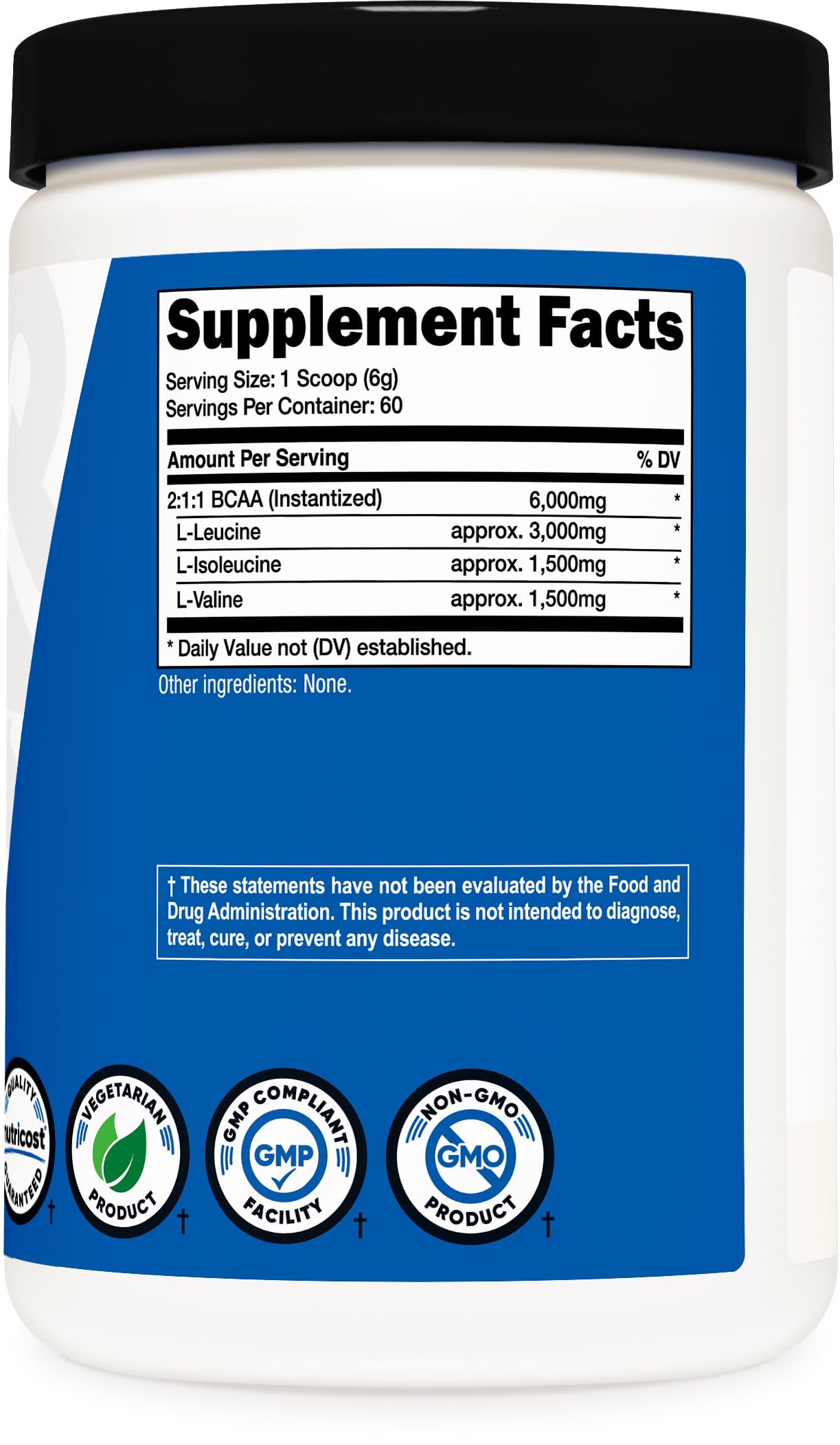 Nutricost BCAA Powder 2:1:1 12.9 Ounce