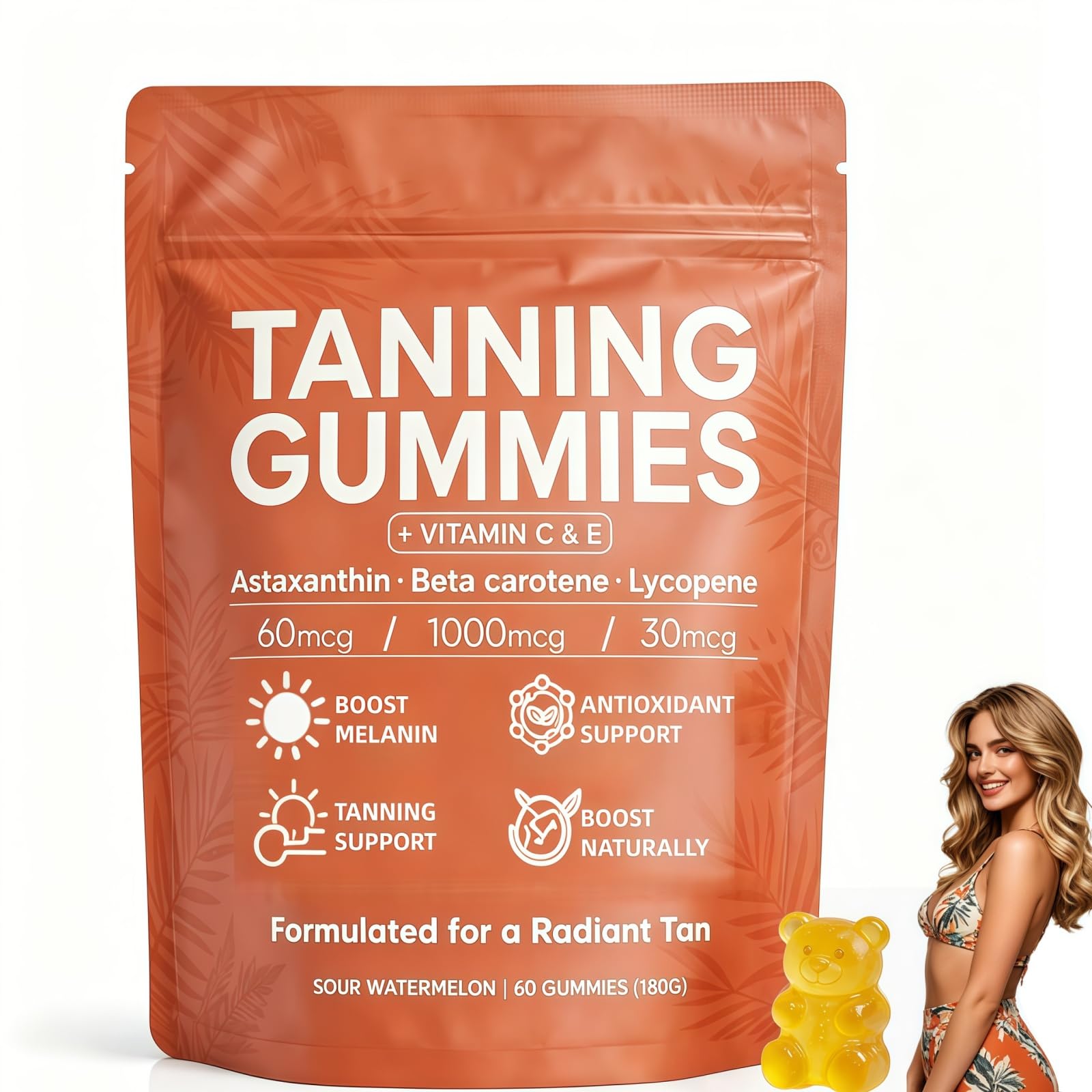 STDKDFW Skin Tanning 60 Gummies