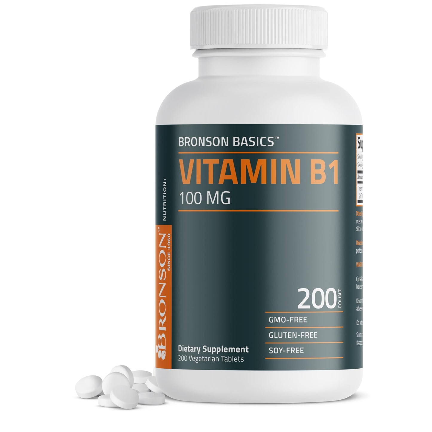 Bronson Vitamin B1 100mg 200 Tablets
