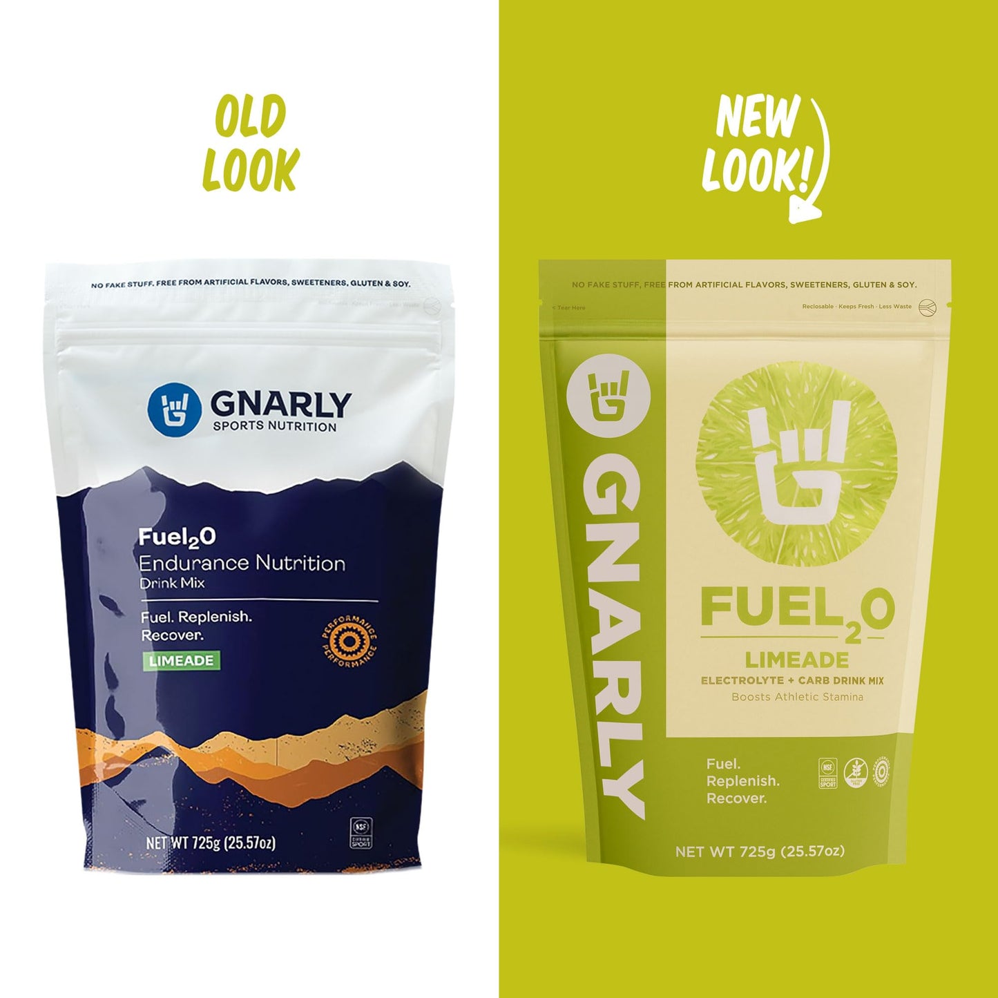 Gnarly Nutrition Fuel2O Electrolyte Powder Limeade, 25.57 oz
