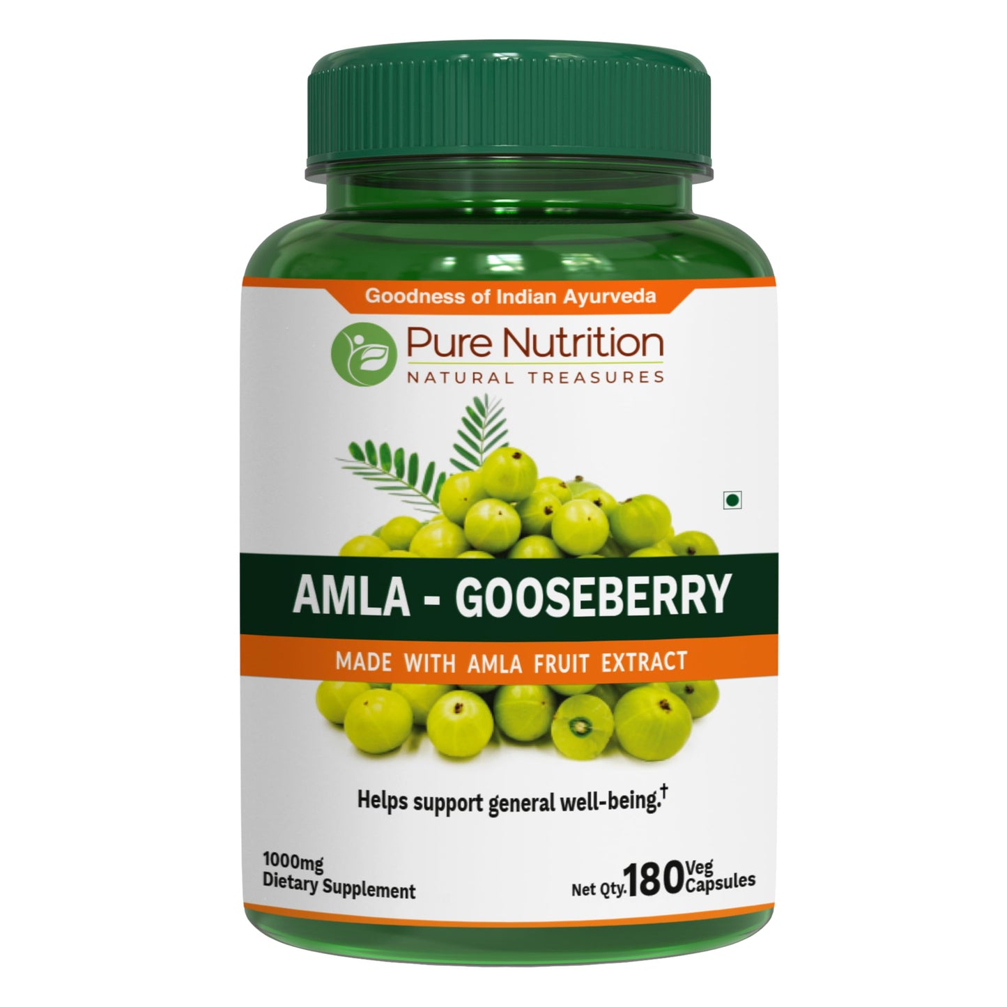 PURE NUTRITION NATURAL TREASURES Amla Capsules, 180 Count