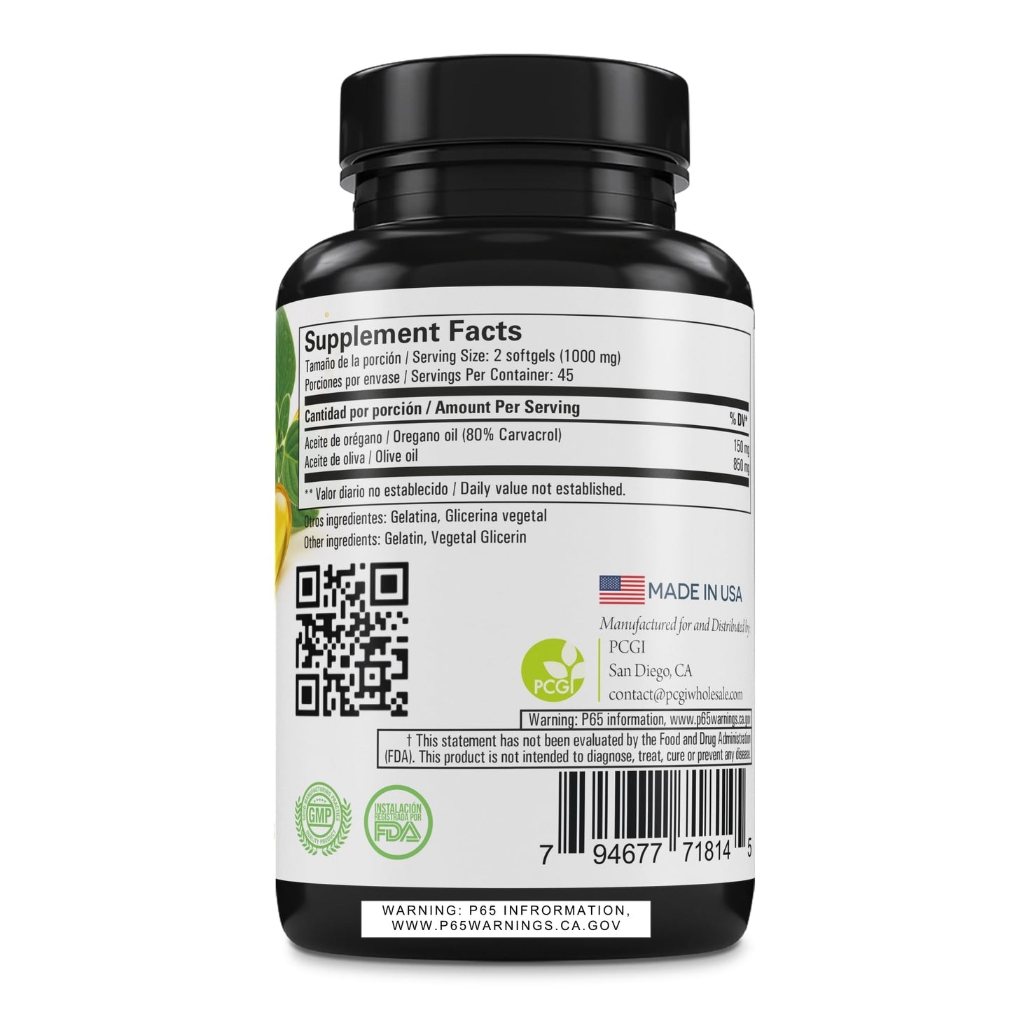 GREEN ROYALTY Oregano Oil Softgels 90