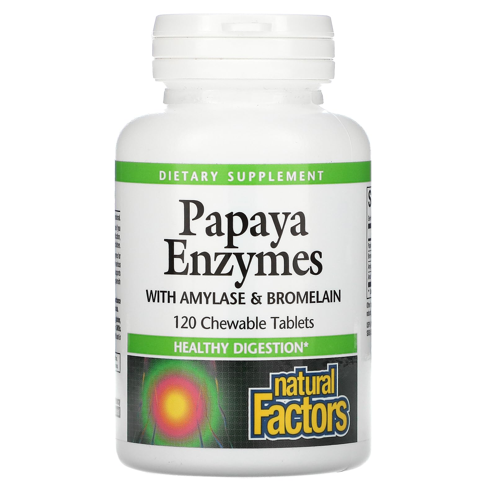 Natural Factors Papaya Enzymes 120 Tablets