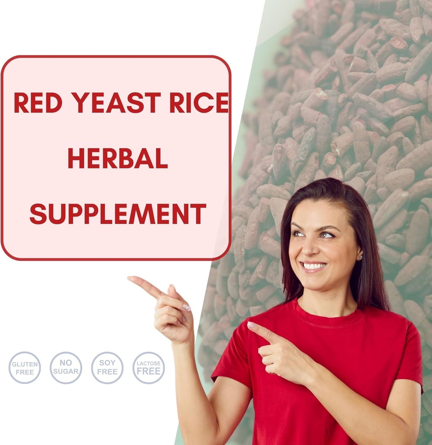 BASKETGOODS Red Yeast Rice 600 mg Capsule, 120 Count