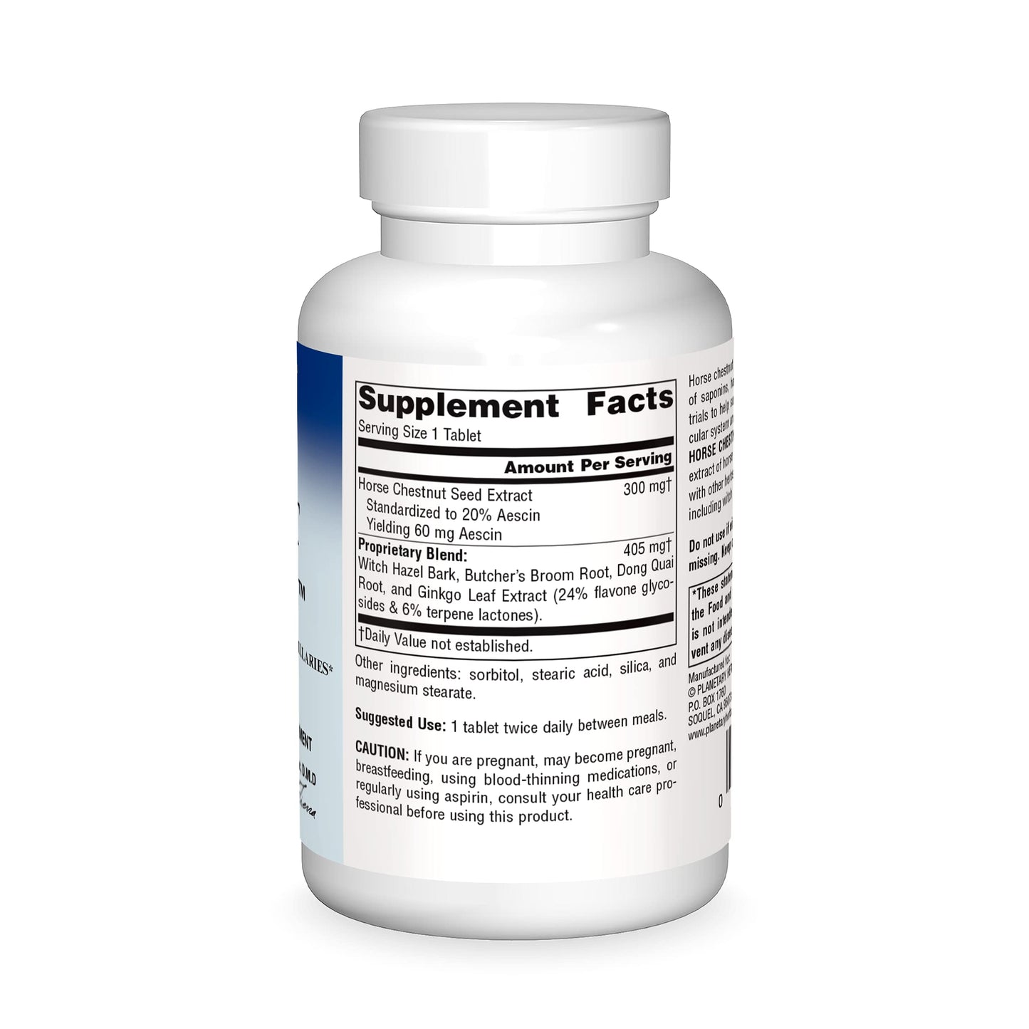 Planetary Herbals Horse Chestnut Vein Strength 705mg, Supports The Integrity Of The Veins And Capillaries, 90 Tablets